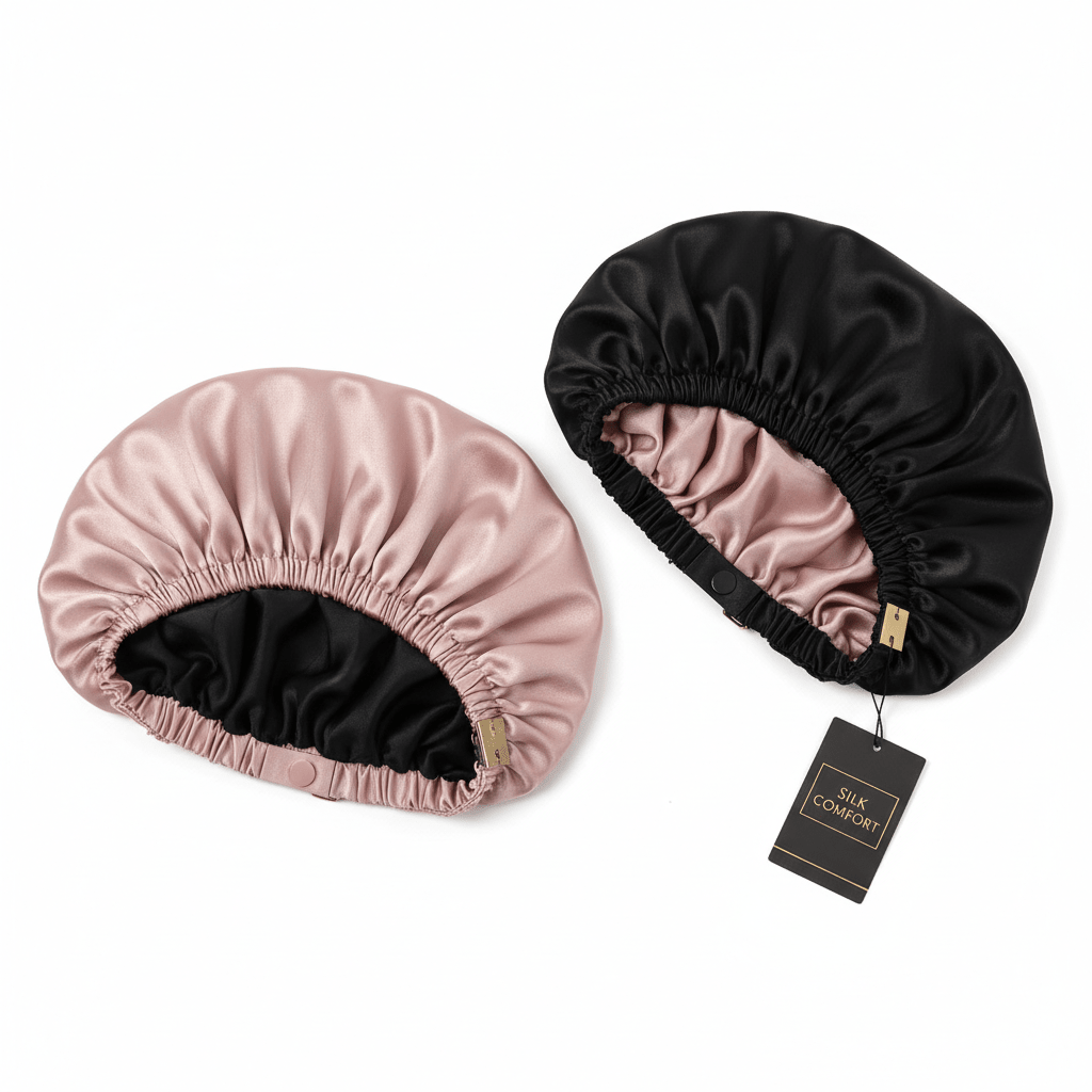 Satin Sleep Cap,Double - Sided Adjustable Sleep Bonnet,Bonnet Cap for Sleep (Black) - Gotcha Girl Cosmetics Gotcha Girl Cosmetics98dc0a20-50e1-427a-9fd2-5517d4e1b56f