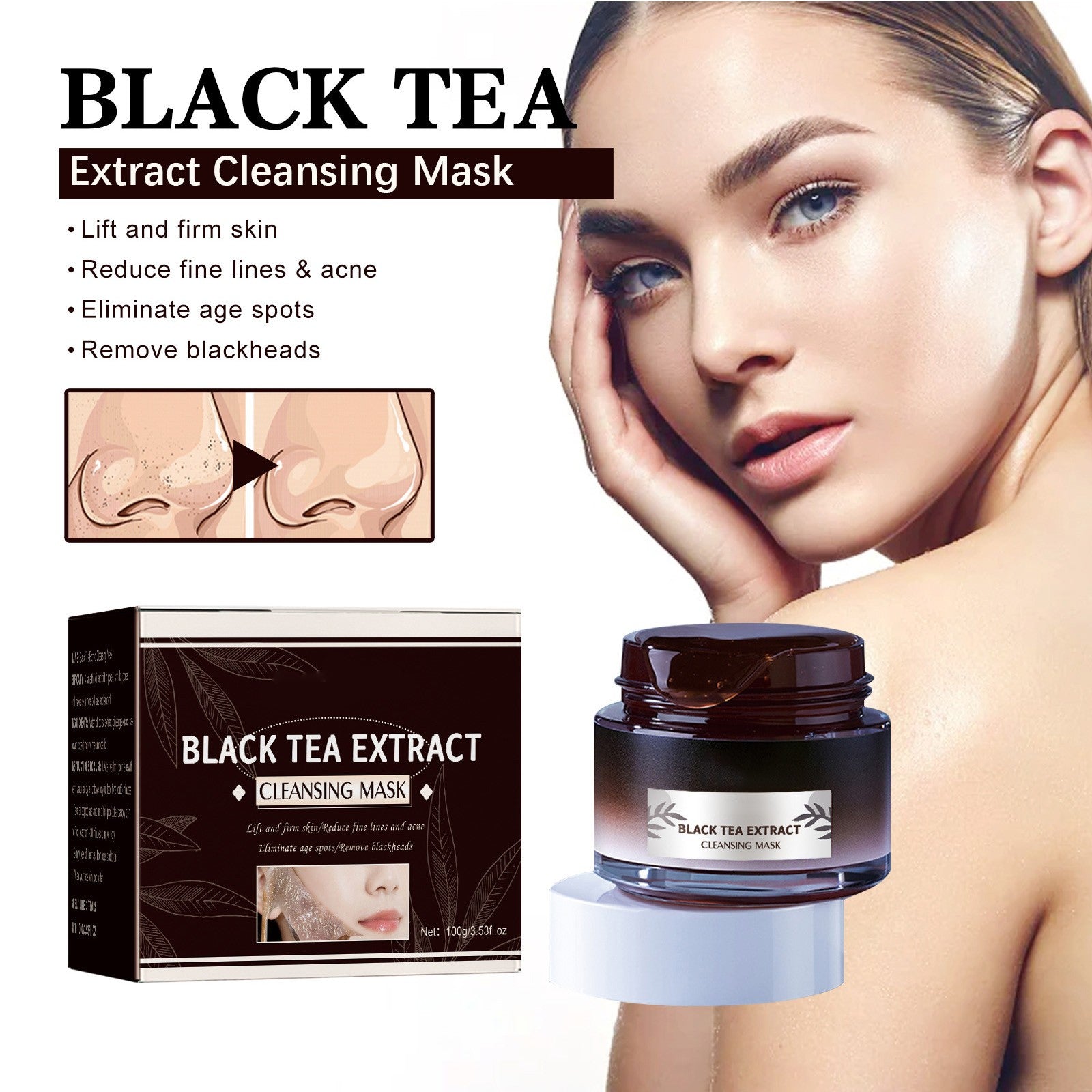 Black Tea CleansingMask – Deep Pore Cleanse, Skin Brightening & Rejuvenating Formula for a Radiant Complexion - Gotcha Girl Cosmetics Gotcha Girl Cosmeticsd58abb49-e699-418f-bf30-01270a16cb30