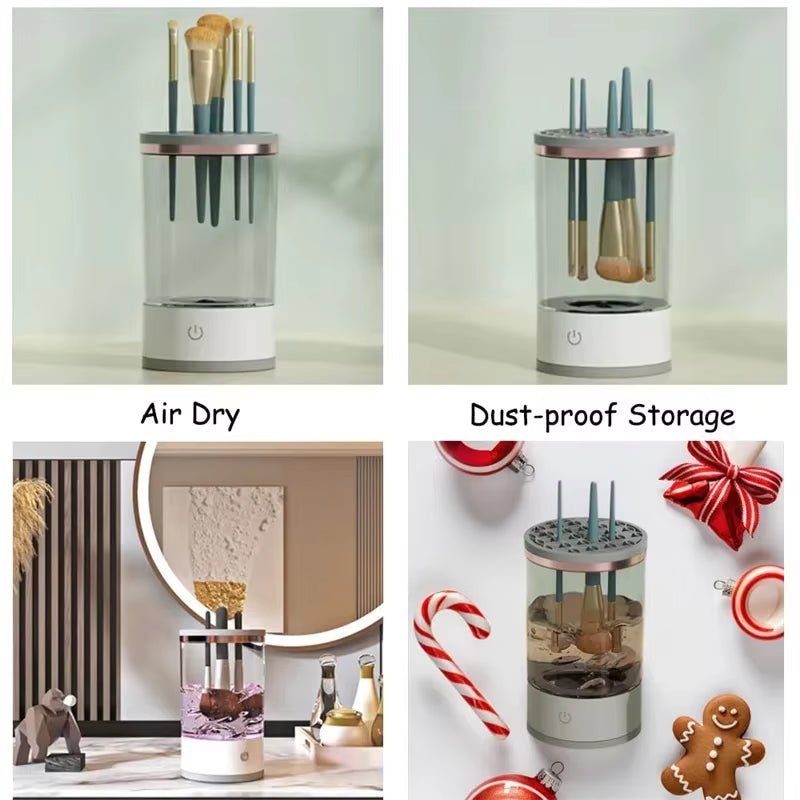 USB Plug Electric Makeup Brush Cleaner Makeup Brush Cleaning Machine Automatic Cosmetic Brush Dryer and Cleaner with Cleaner Mat - Gotcha Girl Cosmetics Gotcha Girl Cosmeticse9597dff-215d-45fe-85e7-2a3da20b61d7