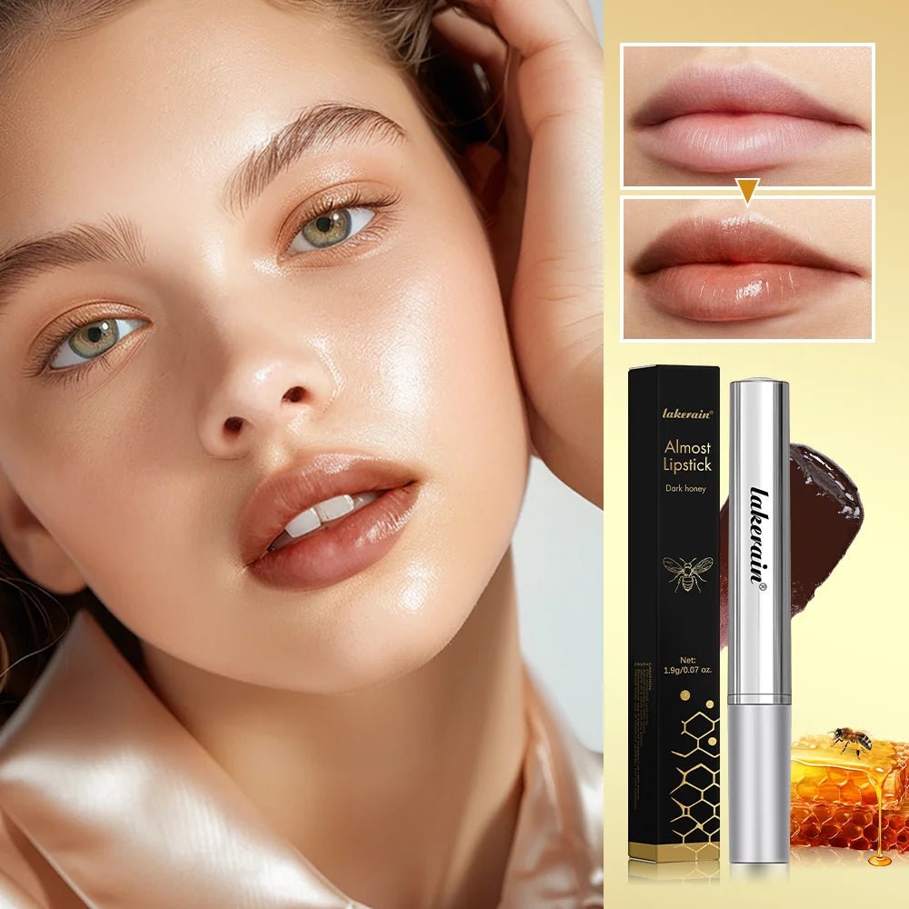 Black Honey Lipstick Long Lasting Moisturizing Natural Lip Plumper Makeup Lip Plumping Gloss Cosmetics Exfoliating for Lip - Gotcha Girl Cosmetics Gotcha Girl Cosmetics 20000117612542pcsback