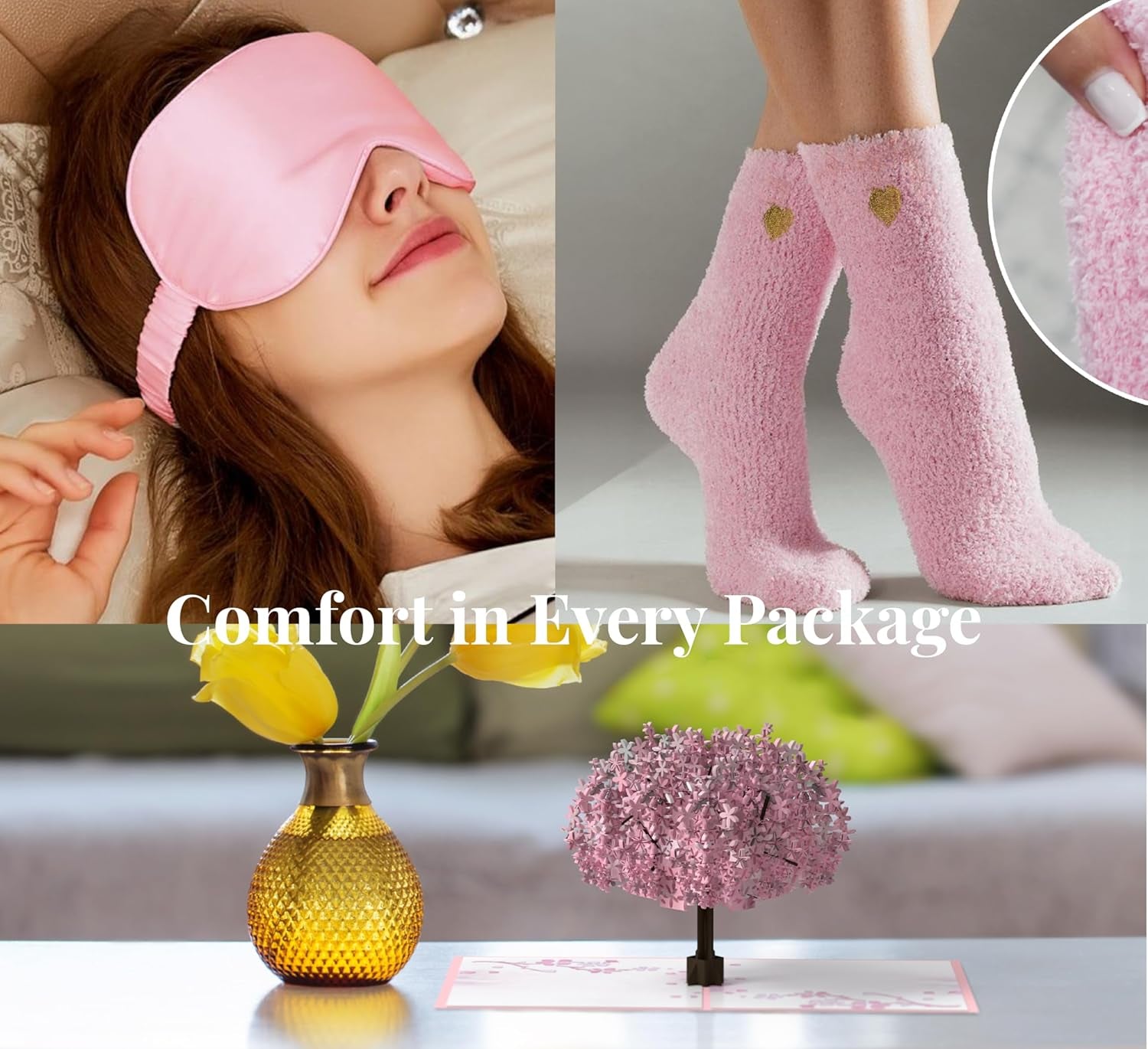 Comforting Get Well Soon Gift Baskets for Women - 10Pc Get Well Gifts for Women after Surgery, Thoughtfully Curated Thinking of You Self Care Package with Blanket, Tumbler, Eye Mask, Soap, Socks & More - Gotcha Girl Cosmetics Gotcha Girl Cosmetics424b5357-f0c9-4b5e-bbc2-d7985ce76e92