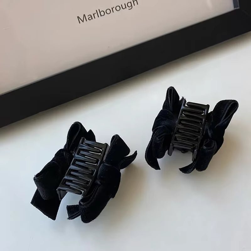 Black Red Small Velvet Bowknot Hair Claw Clips 2Pcs/Set Korean Princess Hair Clips with Bangs Girls‘ Headwear Hair Styling Tools - Gotcha Girl Cosmetics Gotcha Girl Cosmetics39834bb8-c89c-47c0-ae07-dc48a2c98f84
