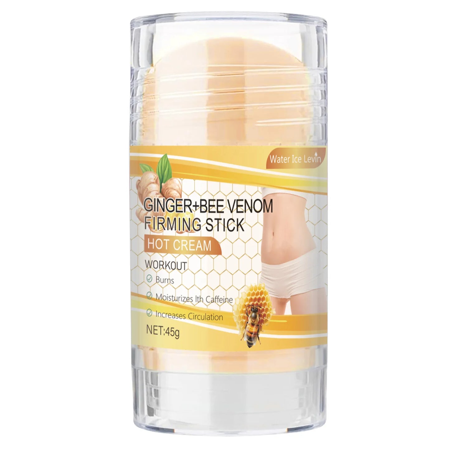Turmeric + Bee Venom Firming Cream Stick, Contains Coconut Oil, Moisturizing Firming Body Lotion for Men and Women, Hypoallergenic, Muscle Relaxation and Post - Exercise Recovery - Gotcha Girl Cosmetics Gotcha Girl Cosmetics 14771A