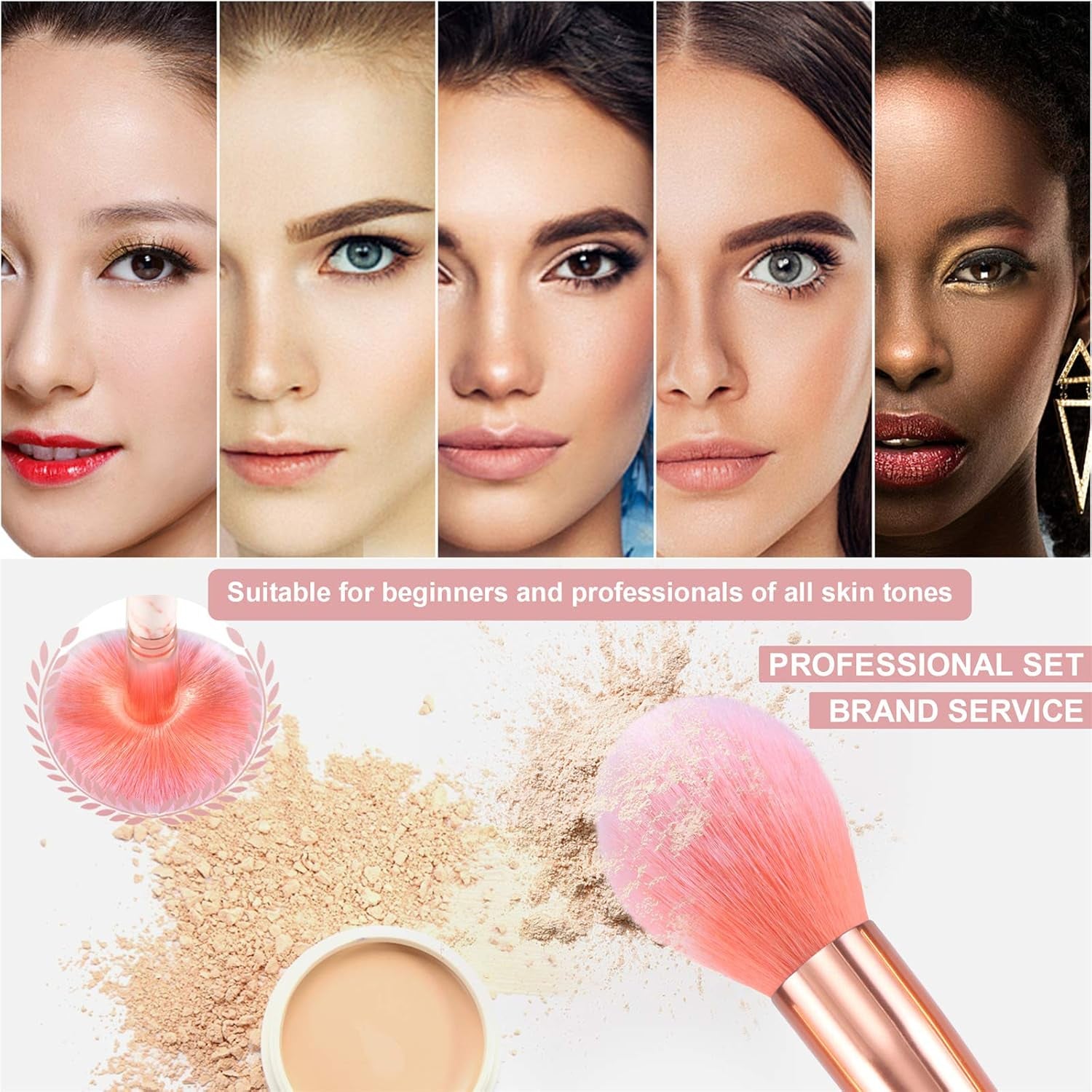 Professional Makeup Brushes Set 16PCS Marble Handle with 4Pcs Sponge Blenders Foundation Brushes Eyeshadow Brush Lip Brush Silicone Face Mask Brush Make up Tool - Gotcha Girl Cosmetics Gotcha Girl Cosmeticse45c8ad1-ec23-4589-baa7-3aa8abbbeb8d