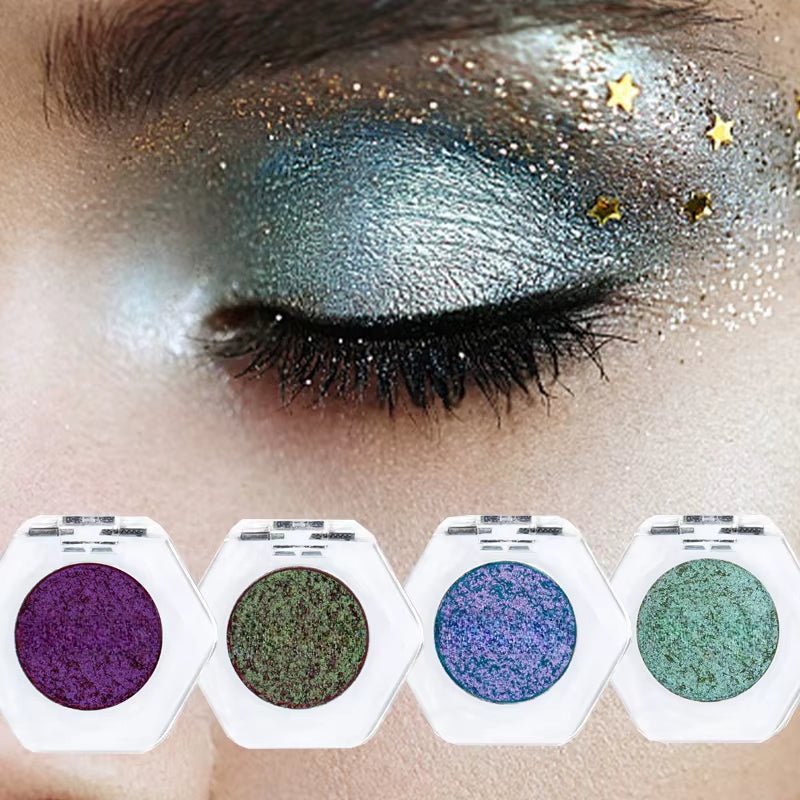 12 - Color Chameleon Glitter Eyeshadow Palette – Long - Lasting, Pearlescent Shimmer for Dazzling, Color - Shifting Eye Makeup - Gotcha Girl Cosmetics Gotcha Girl Cosmetics 136961f5-758b-49cf-ab10-6babdccc4290