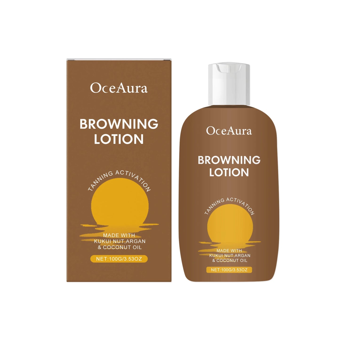 Oceaura Herbal Browning Lotion Summer Moisturize Sunless Tanning Enhance Softness Non - greasy Glowing Bronzer Skin Tanning Lotion - Gotcha Girl Cosmetics Gotcha Girl Cosmetics 1410100g200007763201336106