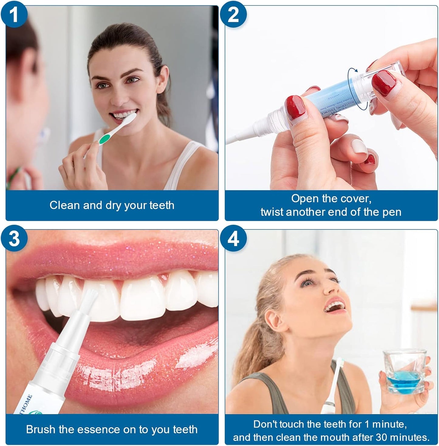 Teeth Whitening Pen,Teeth Whitening Essence,Teeth Whitening Gel,Teeth Stain Remover to Whiten Teeth,Intensive Stain Removal Teeth Reduce Yellowing (2Pcs) - Gotcha Girl Cosmetics Gotcha Girl Cosmetics31d7e4a6-157e-4706-a31e-9f48895253db