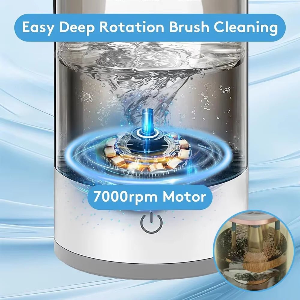 USB Electric Makeup Brush Cleaner – 3 - in - 1 Portable Washer, Dryer & Drying Rack for Quick, Effortless Brush Cleaning - Gotcha Girl Cosmetics Gotcha Girl Cosmetics30db3c9c-e9f1-4eed-a2a2-4711d433c1e2