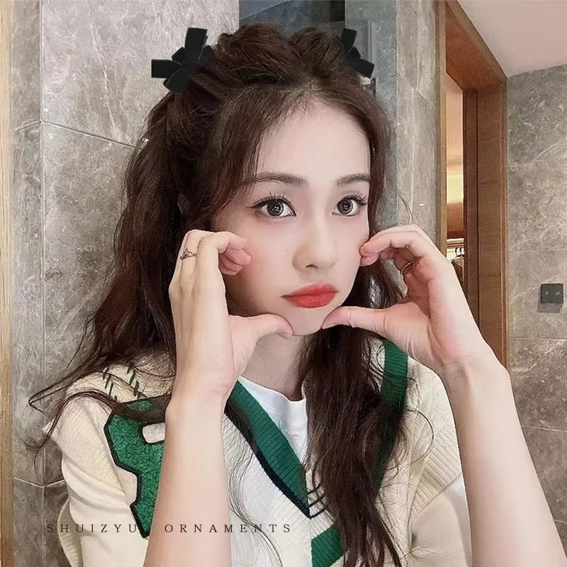 Black Red Small Velvet Bowknot Hair Claw Clips 2Pcs/Set Korean Princess Hair Clips with Bangs Girls‘ Headwear Hair Styling Tools - Gotcha Girl Cosmetics Gotcha Girl Cosmetics39834bb8-c89c-47c0-ae07-dc48a2c98f84