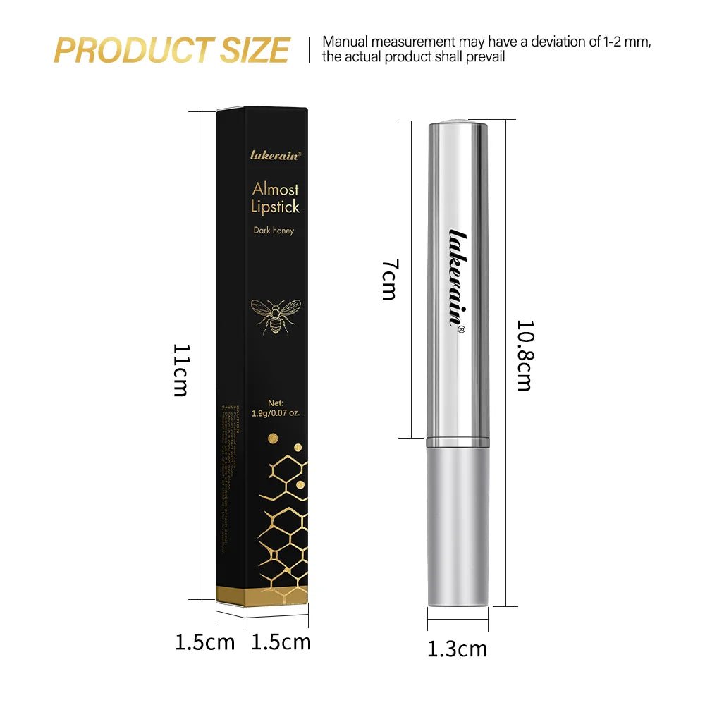 Black Honey Lipstick Long Lasting Moisturizing Natural Lip Plumper Makeup Lip Plumping Gloss Cosmetics Exfoliating for Lip - Gotcha Girl Cosmetics Gotcha Girl Cosmetics 20000117612542pcsback