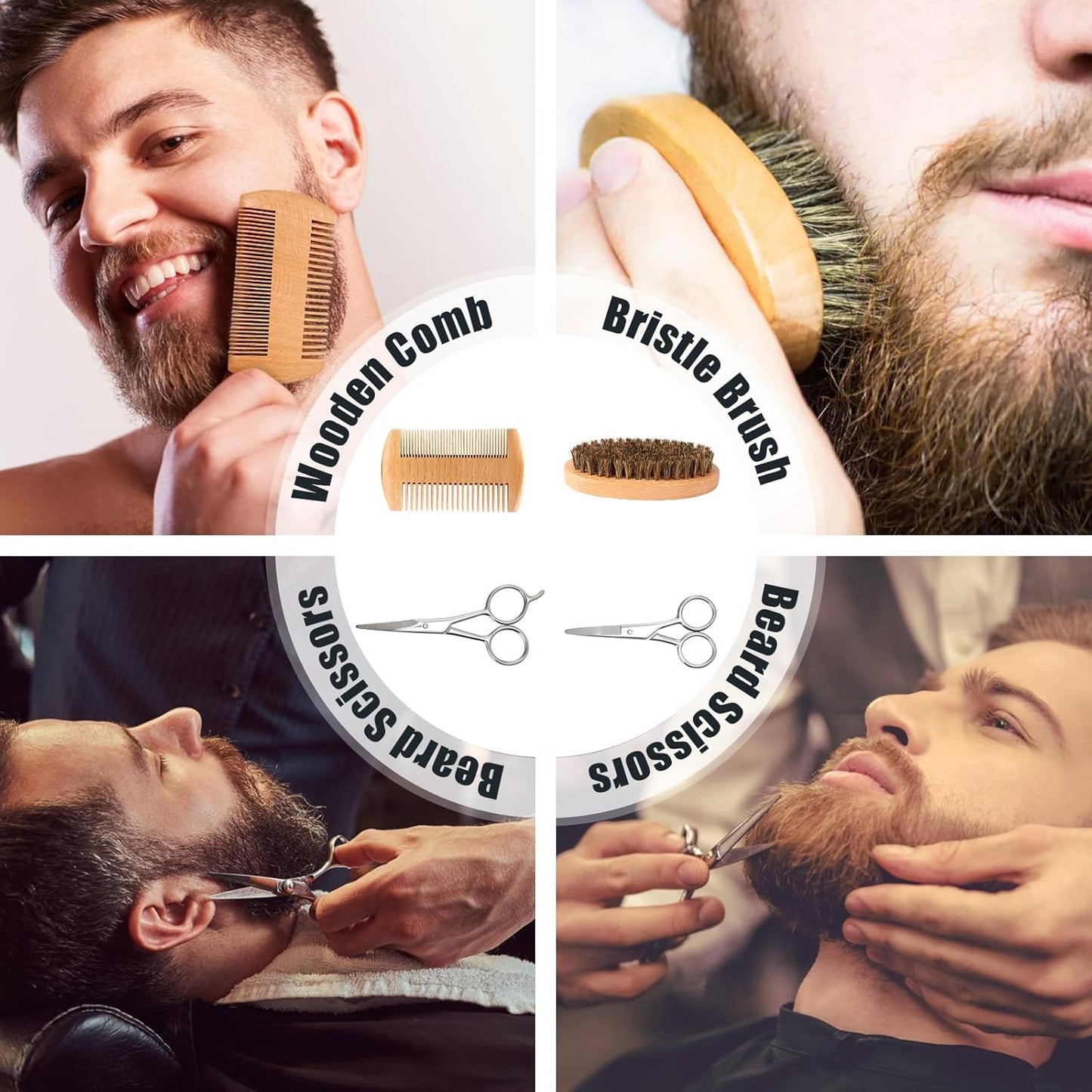 Beard Care Gifts Kit for Men - Beard Mustache Grooming Kit | Beard Balm, Beard Wash, Beard Oil, Brush, Scissors - Birthday Anniversary Gifts for Husband/Boyfriend/Dad/Him - Gotcha Girl CosmeticsGotcha Girl Cosmetics 9d964462-a3fa-4ff4-a1eb-4eceb72a71c3