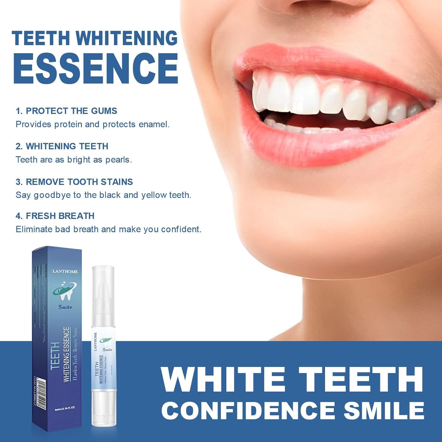 Teeth Whitening Pen,Teeth Whitening Essence,Teeth Whitening Gel,Teeth Stain Remover to Whiten Teeth,Intensive Stain Removal Teeth Reduce Yellowing (2Pcs) - Gotcha Girl Cosmetics Gotcha Girl Cosmetics31d7e4a6-157e-4706-a31e-9f48895253db