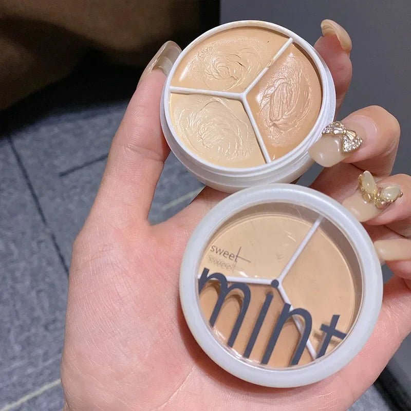 Sweet Mint 3 - Color Cream Concealer Palette – Smooth, Buildable Coverage for Dark Circles, Acne Marks & Dull Skin with a Brightening Finish - Gotcha Girl Cosmetics Gotcha Girl Cosmeticsef88c2a5-a25e-47d1-b0c3-571291614d40