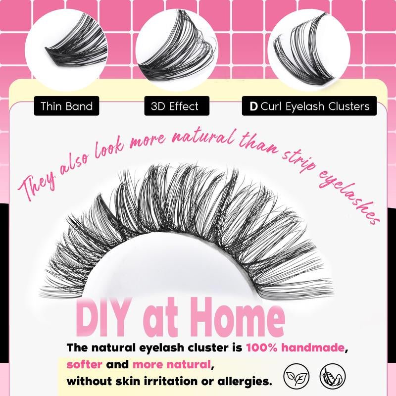 9 - 16mm DIY Lash Extension Kit: 280pcs Lash Clusters [Bond & Seal, Tweezers] - Gotcha Girl Cosmetics Gotcha Girl Cosmetics876b7951-7dd2-4a25-b2ae-e5b4d61289a8