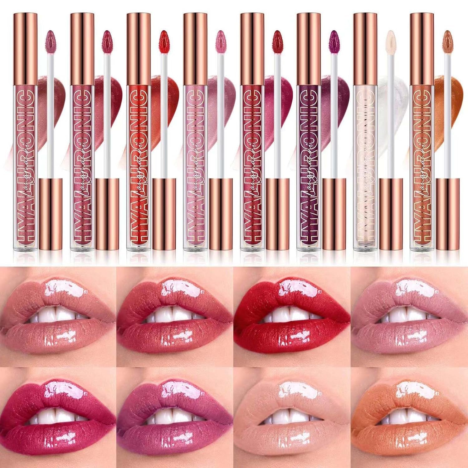 Nude Brown Lip Gloss Plumping Glitter Lip Gloss for Girls Women Lip Plumping Tinted Lipgloss High Pigment Plumper Long Lasting Moisturizing Lip Gloss Oil Shimmer Natural Lipstick Lip Liner(02) - Gotcha Girl Cosmetics Gotcha Girl Cosmetics 09303c70-6f22-4c8e-994b-6027dea38f93