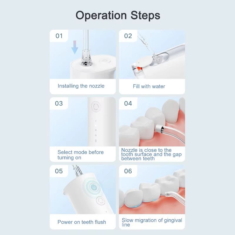 Xiaomi Electric Oral Irrigator F300 Dental Water Jet Portable Powerful Pick Flosser Teeth Whitening Cleaner Mouth Cleanner - Gotcha Girl Cosmetics Gotcha Girl Cosmetics15754542-c6fe-41fe-a25c-e587d4ac2670