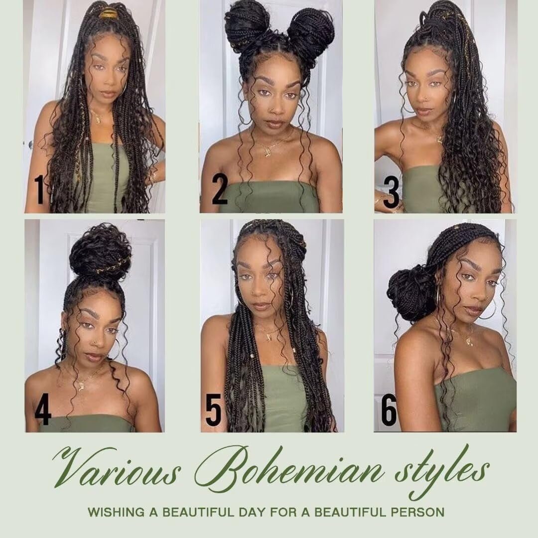 Human Braiding Hair 100G 24 Inch Bulk Deep Wave Human Hair for Braiding Boho Braids Human Hair for Bohemian Knotless Braids Micro Braiding Hair No Weft Human Hair Extensions Natural Black - Gotcha Girl Cosmetics Gotcha Girl Cosmeticsb08eada4-d067-4d1b-b880-2a4e4b2d7569