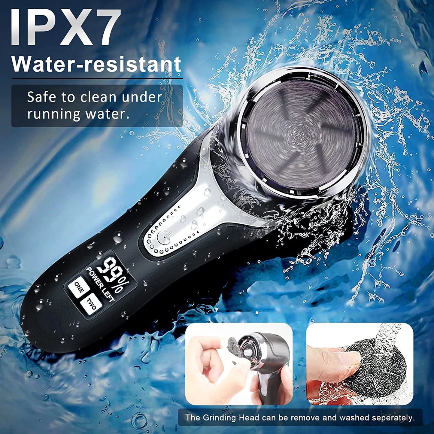 Electric Callus Remover for Feet with Vacuum, Professional Pedicure Tools Kit Callus Remover, Rechargeable Waterproof Foot File for Foot Care Deadskin Remover with 3 Heads & 2 Speed, LCD Display - Gotcha Girl Cosmetics Gotcha Girl Cosmetics256b2f2d-b269-4117-9880-3958fa90ddf5