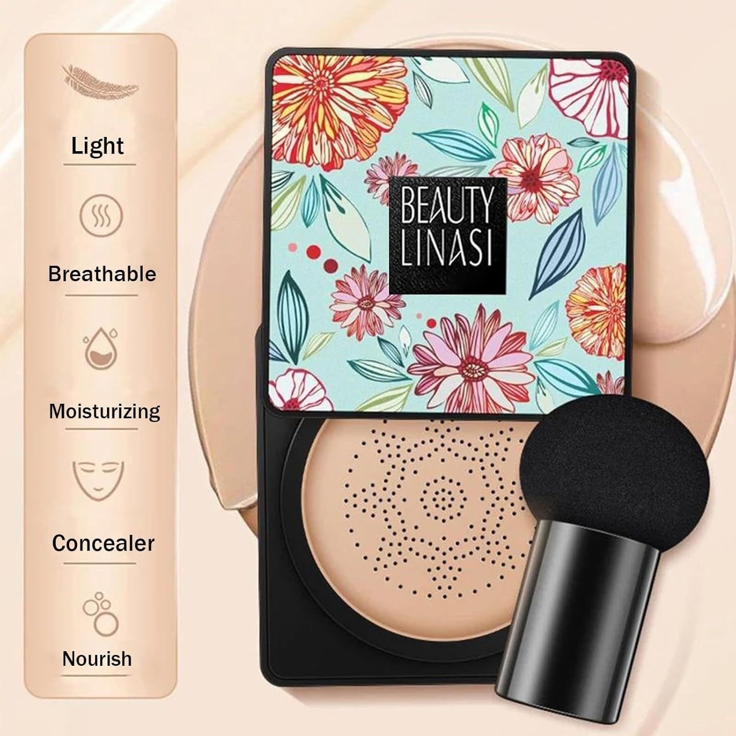 Beauty Cream, Beauty Linasi Clear Cover Beauty Cream, Air Cushion Cc Cream, Moisturizing Concealer, Makeup Long Lasting, B-Lvory - Gotcha Girl CosmeticsGotcha Girl Cosmetics 86134f90-30dd-4f91-bbaa-eeede005ef67