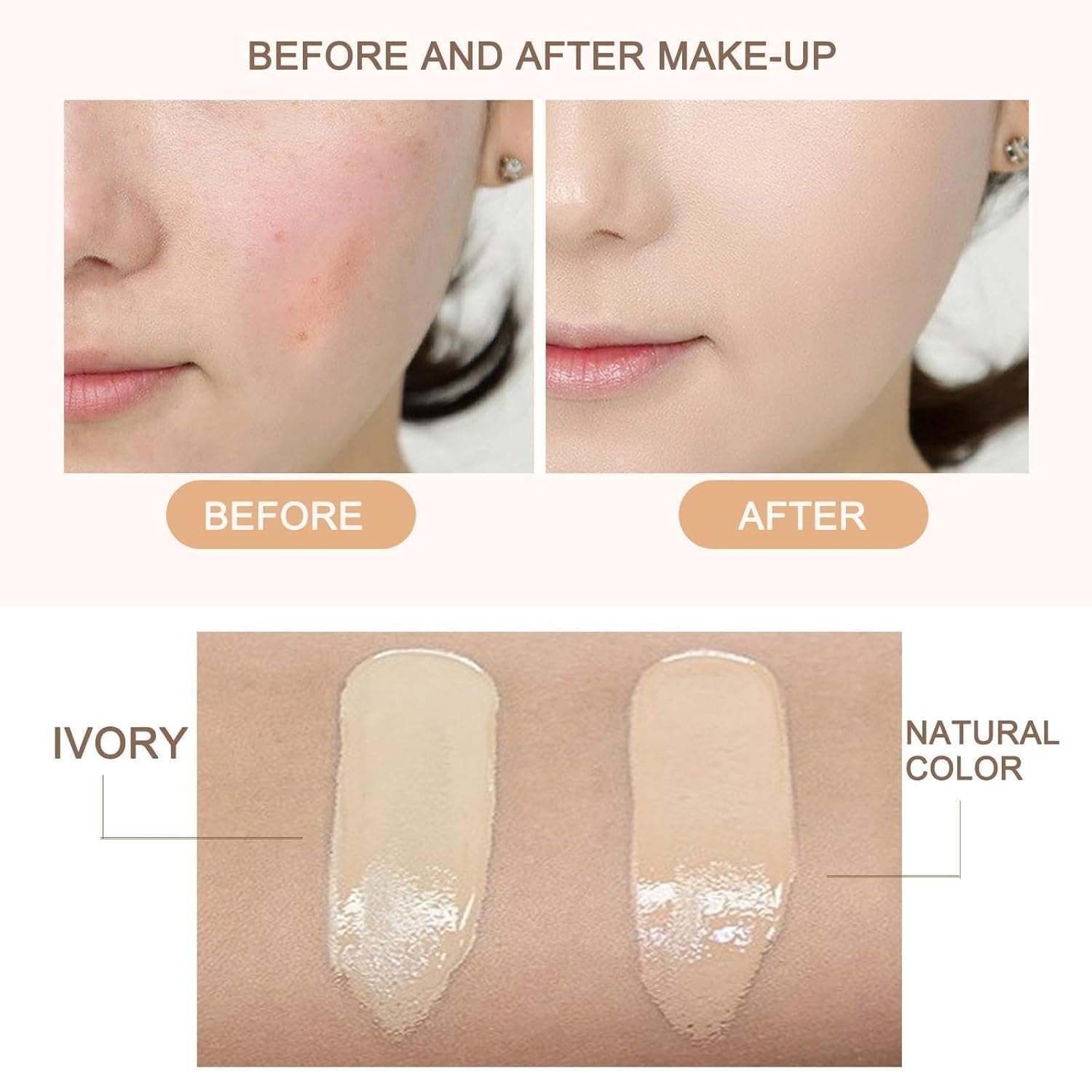 Beauty Cream, Beauty Linasi Clear Cover Beauty Cream, Air Cushion Cc Cream, Moisturizing Concealer, Makeup Long Lasting, B-Lvory - Gotcha Girl CosmeticsGotcha Girl Cosmetics 86134f90-30dd-4f91-bbaa-eeede005ef67