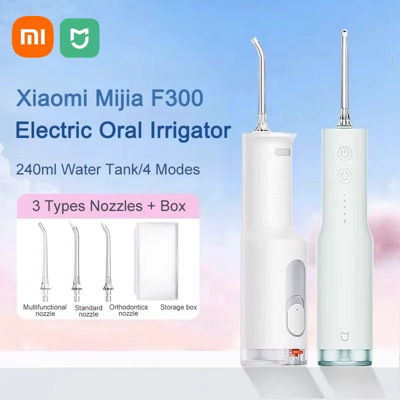 Xiaomi Electric Oral Irrigator F300 Dental Water Jet Portable Powerful Pick Flosser Teeth Whitening Cleaner Mouth Cleanner - Gotcha Girl Cosmetics Gotcha Girl Cosmetics15754542-c6fe-41fe-a25c-e587d4ac2670