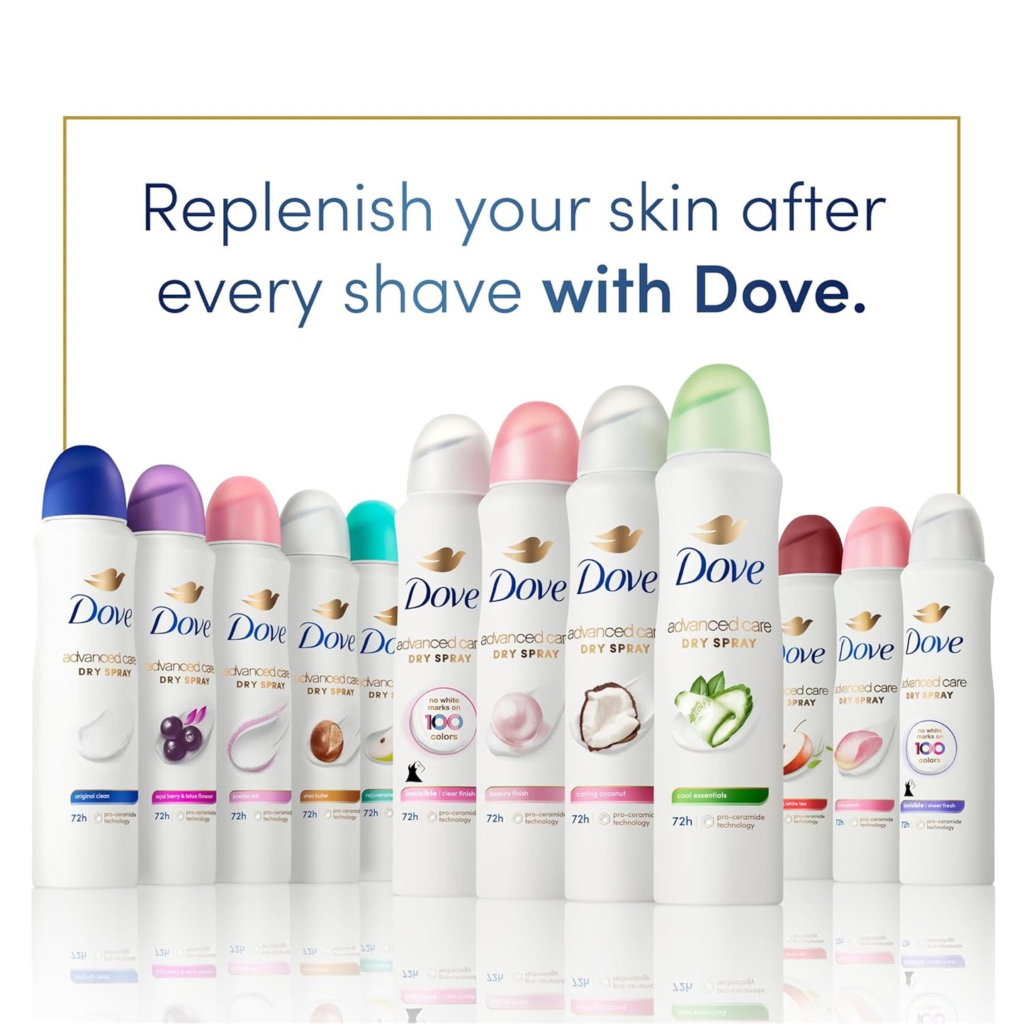 Advanced Care Antiperspirant Deodorant Dry Spray Cool Essentials 3 Count Antiperspirant Deodorant for Helping Your Skin Barrier Repair after Shaving with Pro Ceramide Technology 3.8 Oz - Gotcha Girl Cosmetics Gotcha Girl Cosmeticsb93281ff-7e53-40c8-93f2-fb1eb6e22317