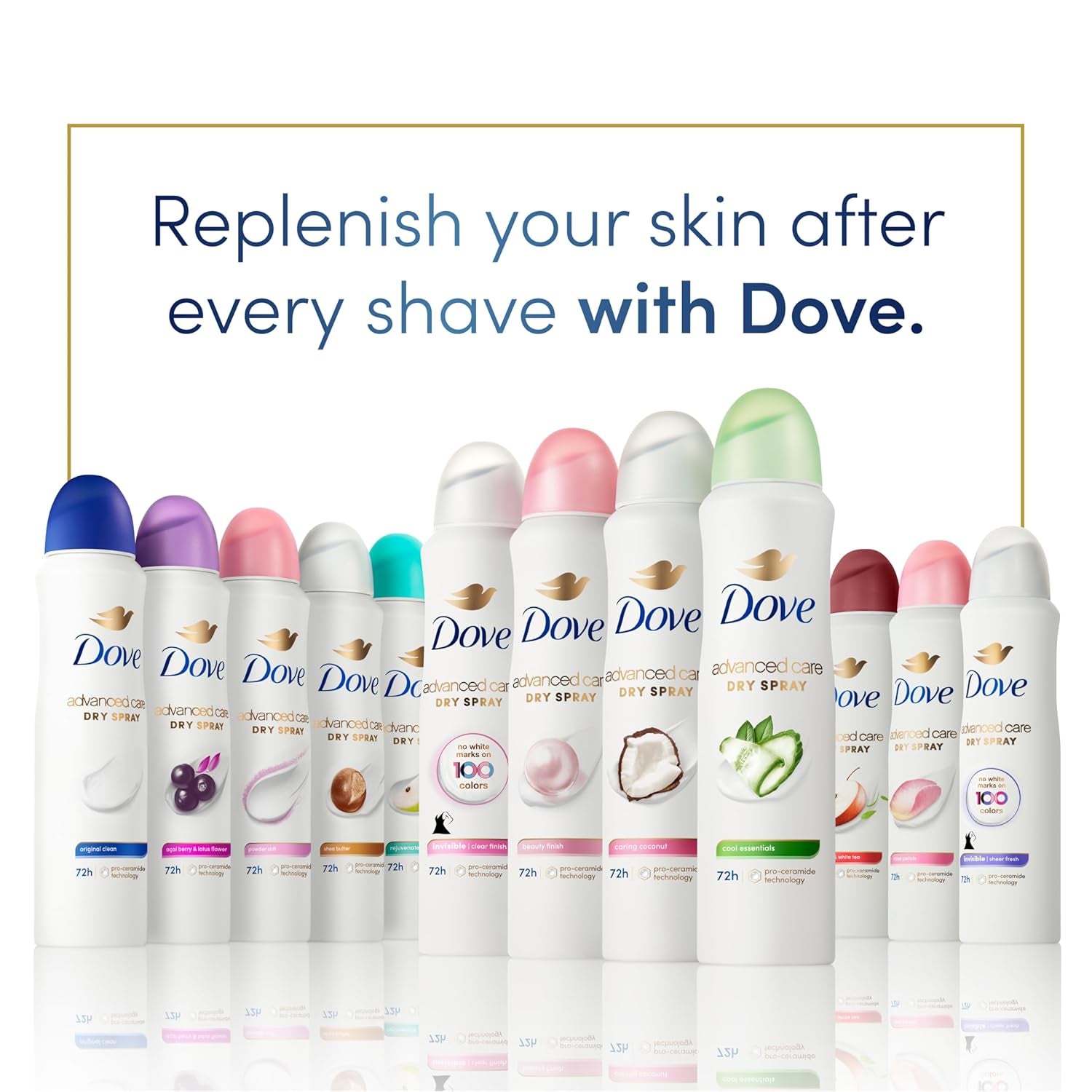 Advanced Care Antiperspirant Deodorant Dry Spray Cool Essentials 3 Count Antiperspirant Deodorant for Helping Your Skin Barrier Repair after Shaving with Pro Ceramide Technology 3.8 Oz - Gotcha Girl Cosmetics Gotcha Girl Cosmeticsb93281ff-7e53-40c8-93f2-fb1eb6e22317