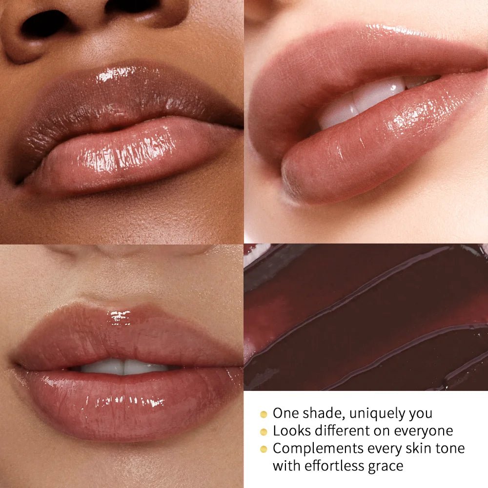 Black Honey Lipstick Long Lasting Moisturizing Natural Lip Plumper Makeup Lip Plumping Gloss Cosmetics Exfoliating for Lip - Gotcha Girl Cosmetics Gotcha Girl Cosmetics 20000117612542pcsback