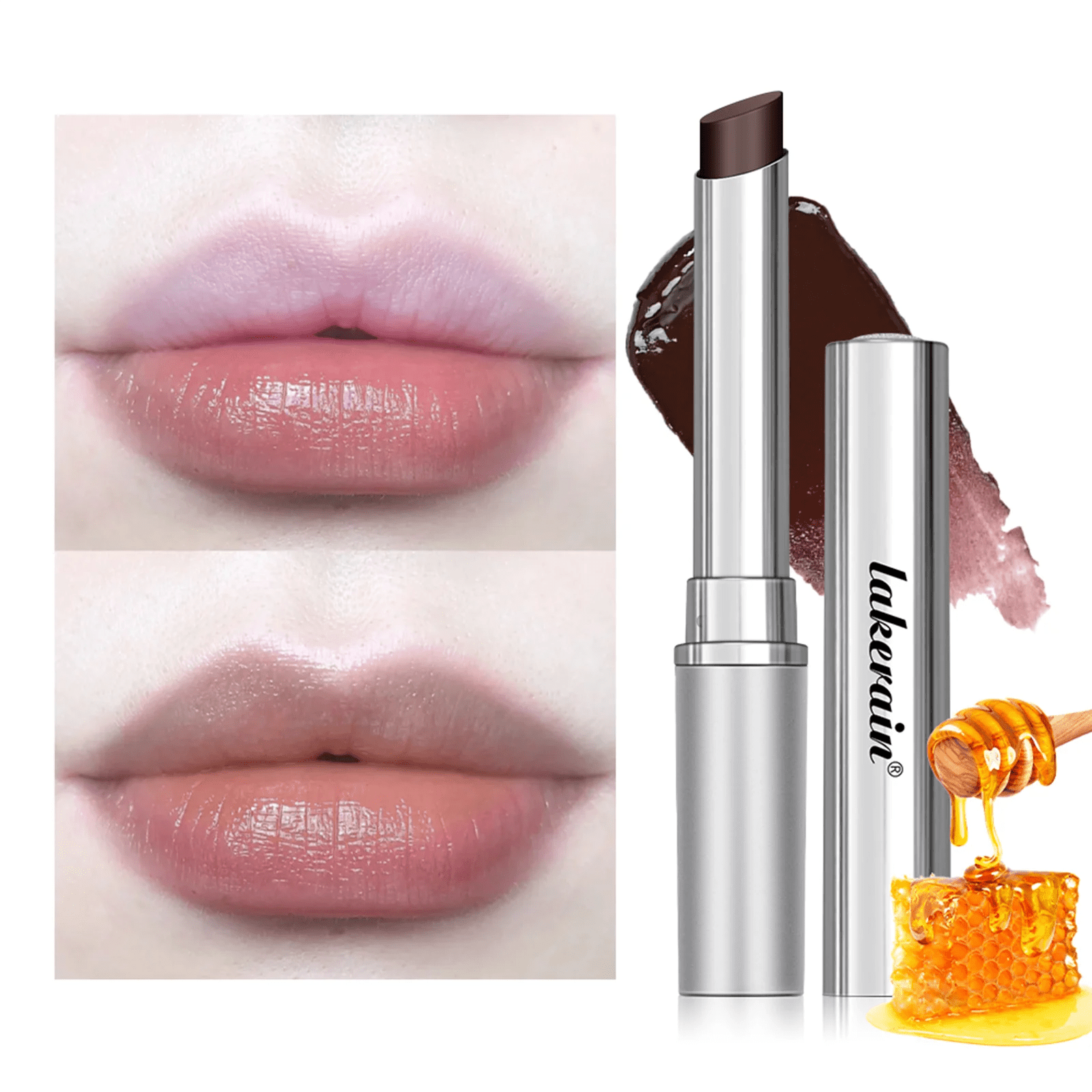 Black Honey Lipstick Long Lasting Moisturizing Natural Lip Plumper Makeup Lip Plumping Gloss Cosmetics Exfoliating for Lip - Gotcha Girl Cosmetics Gotcha Girl Cosmetics 200001176200004889blackhoney