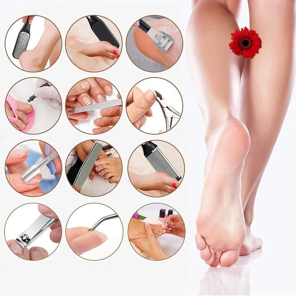 Electric Callus Remover for Feet with Vacuum, Professional Pedicure Tools Kit Callus Remover, Rechargeable Waterproof Foot File for Foot Care Deadskin Remover with 3 Heads & 2 Speed, LCD Display - Gotcha Girl Cosmetics Gotcha Girl Cosmetics256b2f2d-b269-4117-9880-3958fa90ddf5