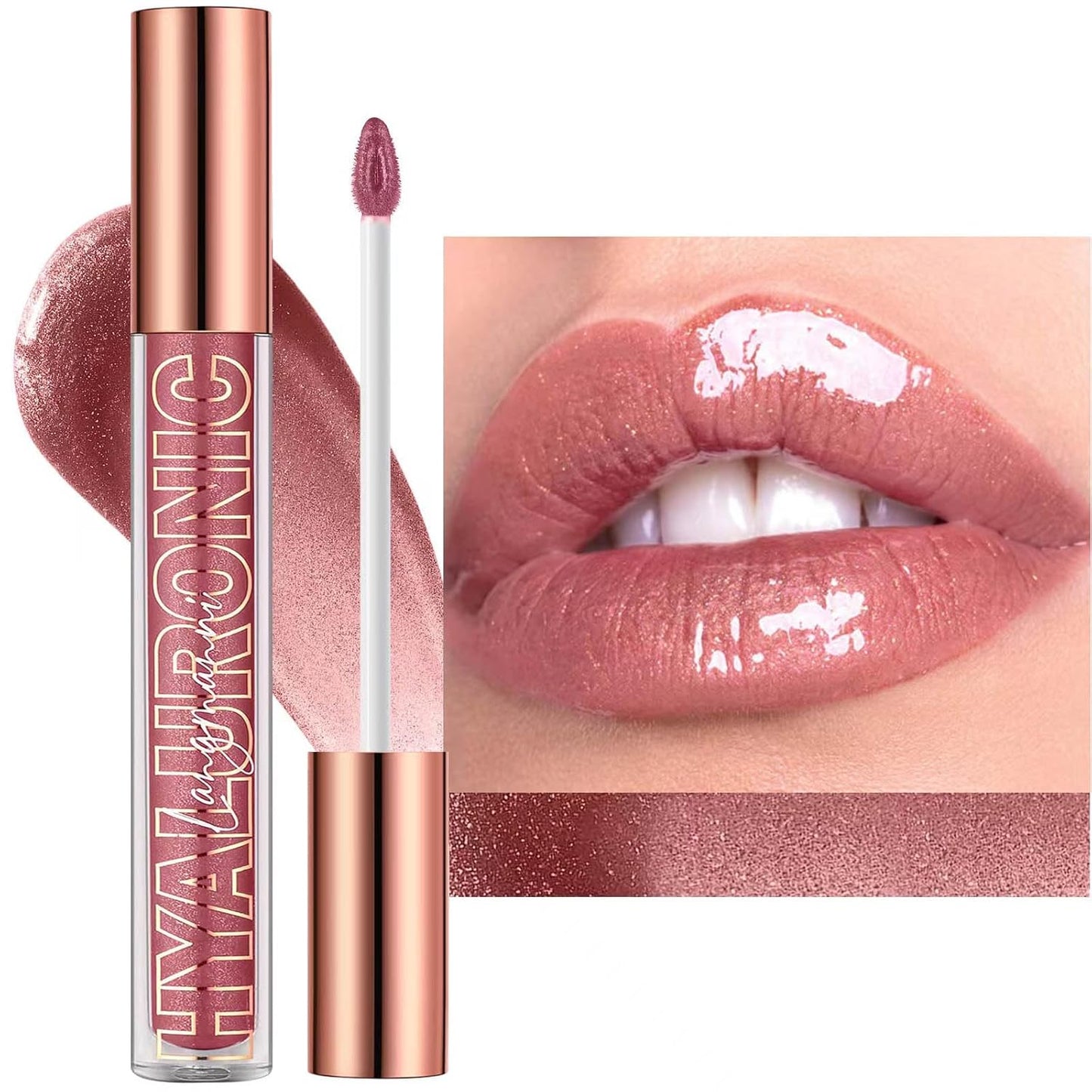 Nude Brown Lip Gloss Plumping Glitter Lip Gloss for Girls Women Lip Plumping Tinted Lipgloss High Pigment Plumper Long Lasting Moisturizing Lip Gloss Oil Shimmer Natural Lipstick Lip Liner(02) - Gotcha Girl Cosmetics Gotcha Girl Cosmetics 09303c70-6f22-4c8e-994b-6027dea38f93