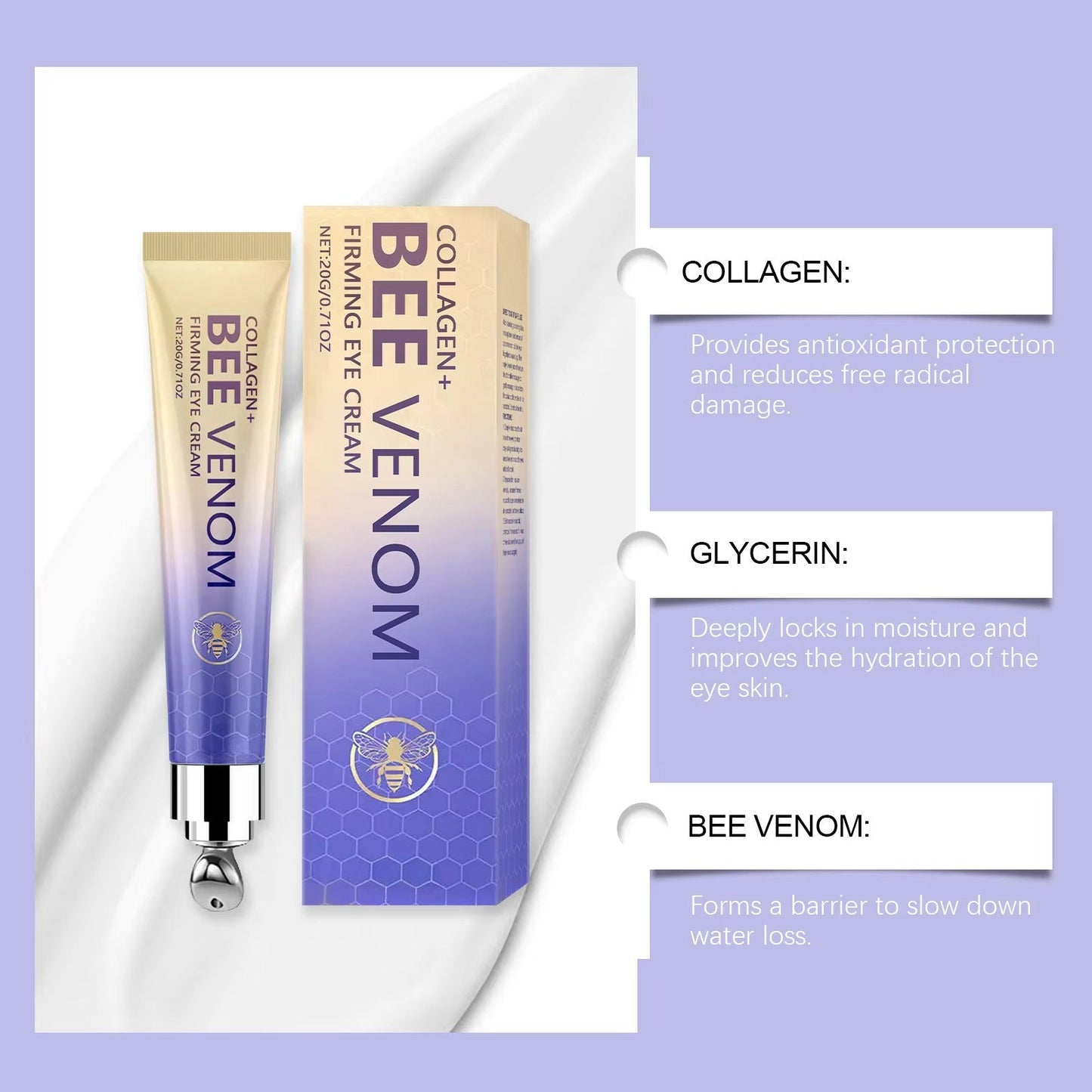 Bee Venom Eye Cream – Daily Moisturizing Treatment for Radiant, Firm, and Youthful Eyes - Gotcha Girl Cosmetics Gotcha Girl Cosmetics6d859392-7712-485e-952f-152c3ae47c8a