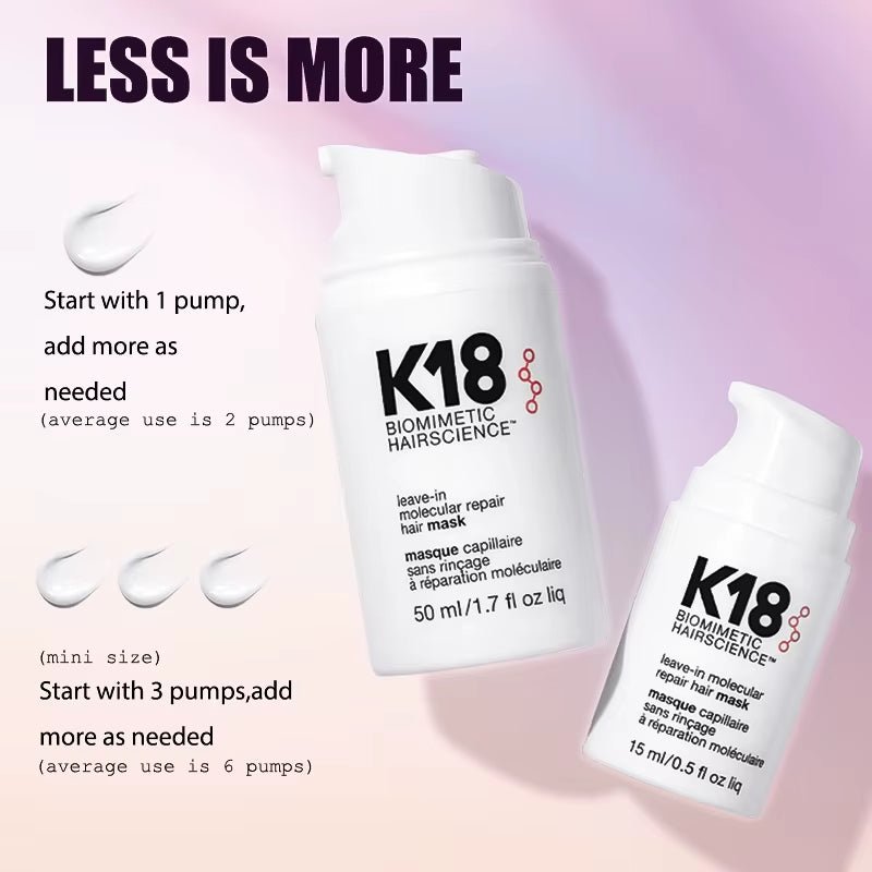 K18 Leave - In Molecular Repair Hair Mask – 4 - Minute Treatment to Reverse Damage, Restore Strength & Shine - Gotcha Girl Cosmetics Gotcha Girl Cosmetics2a585f16-ff12-4175-bae4-eaf4f4b017c8