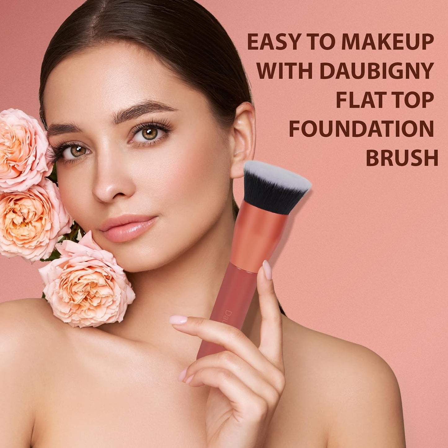 1.5" Top Diameter Foundation Brush - Premium Makeup Brush, Perfect for Foundation, Cream, Buffing, Blending (Red) - Gotcha Girl CosmeticsGotcha Girl Cosmetics 1b7d17e0-82f0-4a30-8bfe-3f1d6a630a21