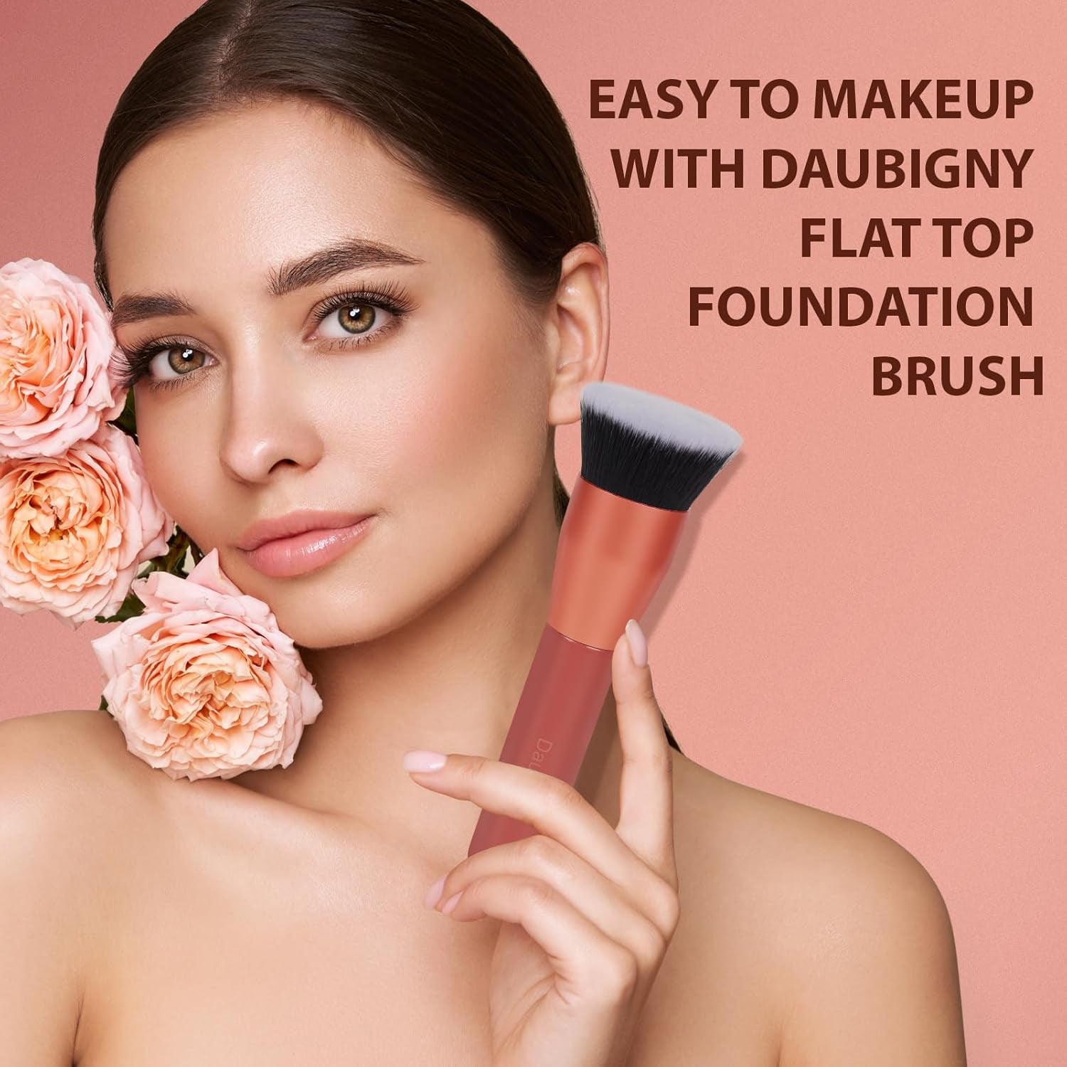 1.5" Top Diameter Foundation Brush - Premium Makeup Brush, Perfect for Foundation, Cream, Buffing, Blending (Red) - Gotcha Girl CosmeticsGotcha Girl Cosmetics 1b7d17e0-82f0-4a30-8bfe-3f1d6a630a21
