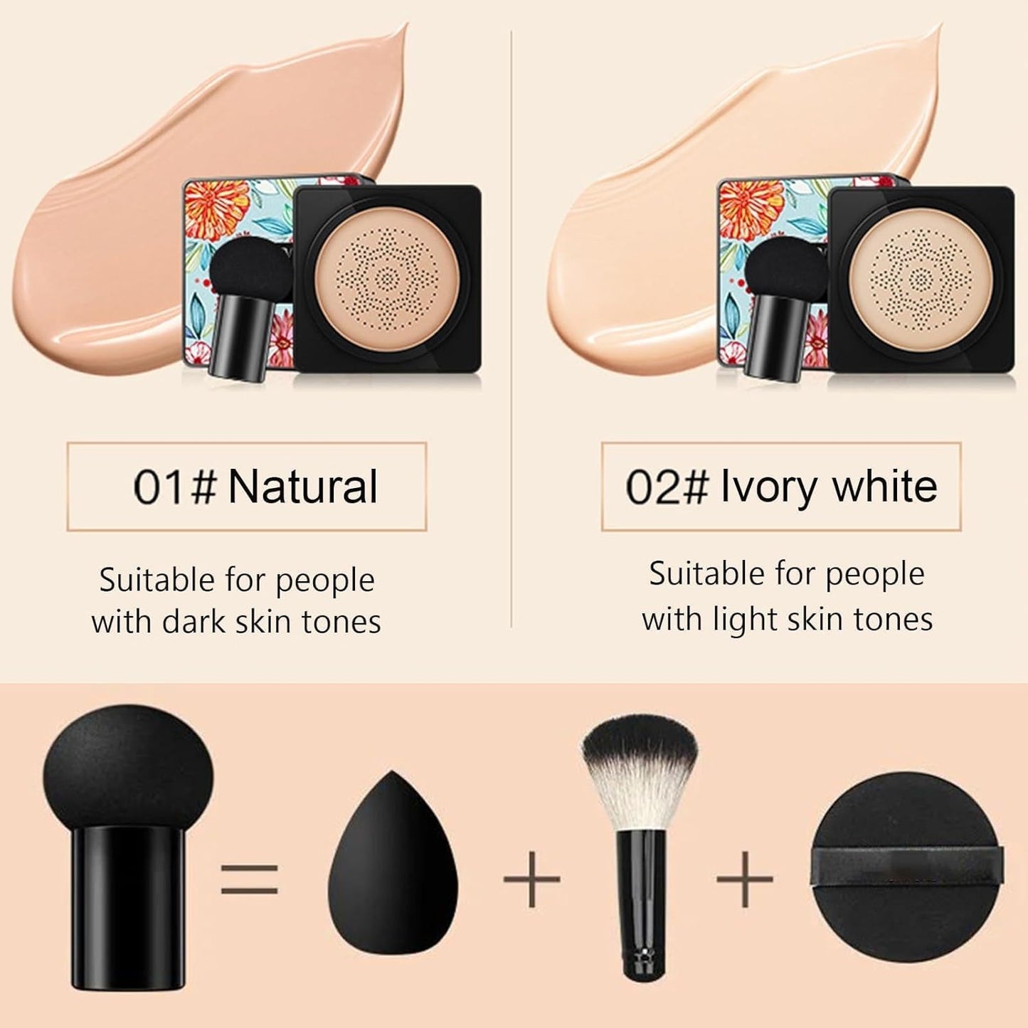 Beauty Cream, Beauty Linasi Clear Cover Beauty Cream, Air Cushion Cc Cream, Moisturizing Concealer, Makeup Long Lasting, B-Lvory - Gotcha Girl CosmeticsGotcha Girl Cosmetics 86134f90-30dd-4f91-bbaa-eeede005ef67