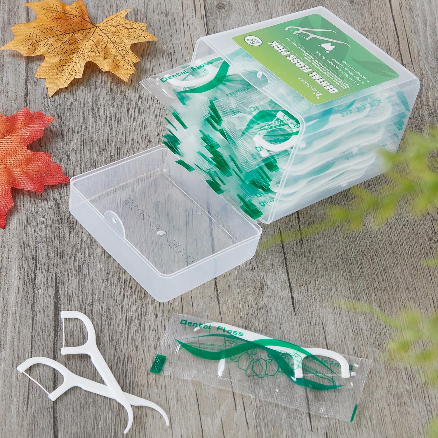 Dental Floss Picks, 2 Travel Floss Cases,100 Counts,Each Individually Wrapped, Dental Flossers,Floss Sticks,Tooth Floss,Dental Sticks,Teeth Flossers Picks, Gift 1 Mini Toothpick Box. - Gotcha Girl Cosmetics Gotcha Girl Cosmetics2a77ad0a-ff69-4a53-841b-6277782829e5