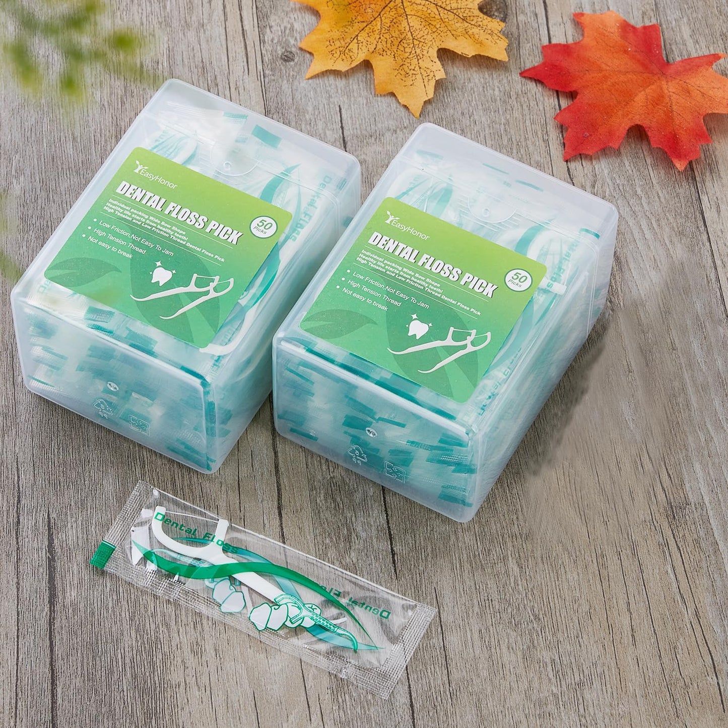 Dental Floss Picks, 2 Travel Floss Cases,100 Counts,Each Individually Wrapped, Dental Flossers,Floss Sticks,Tooth Floss,Dental Sticks,Teeth Flossers Picks, Gift 1 Mini Toothpick Box. - Gotcha Girl Cosmetics Gotcha Girl Cosmetics2a77ad0a-ff69-4a53-841b-6277782829e5