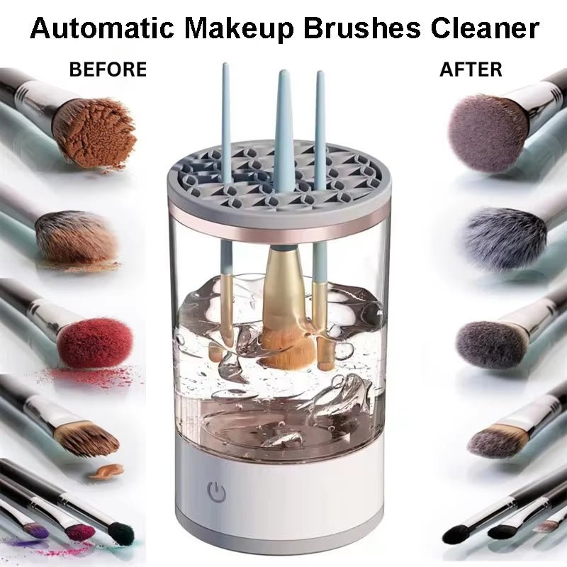 USB Plug Electric Makeup Brush Cleaner Makeup Brush Cleaning Machine Automatic Cosmetic Brush Dryer and Cleaner with Cleaner Mat - Gotcha Girl Cosmetics Gotcha Girl Cosmeticse9597dff-215d-45fe-85e7-2a3da20b61d7