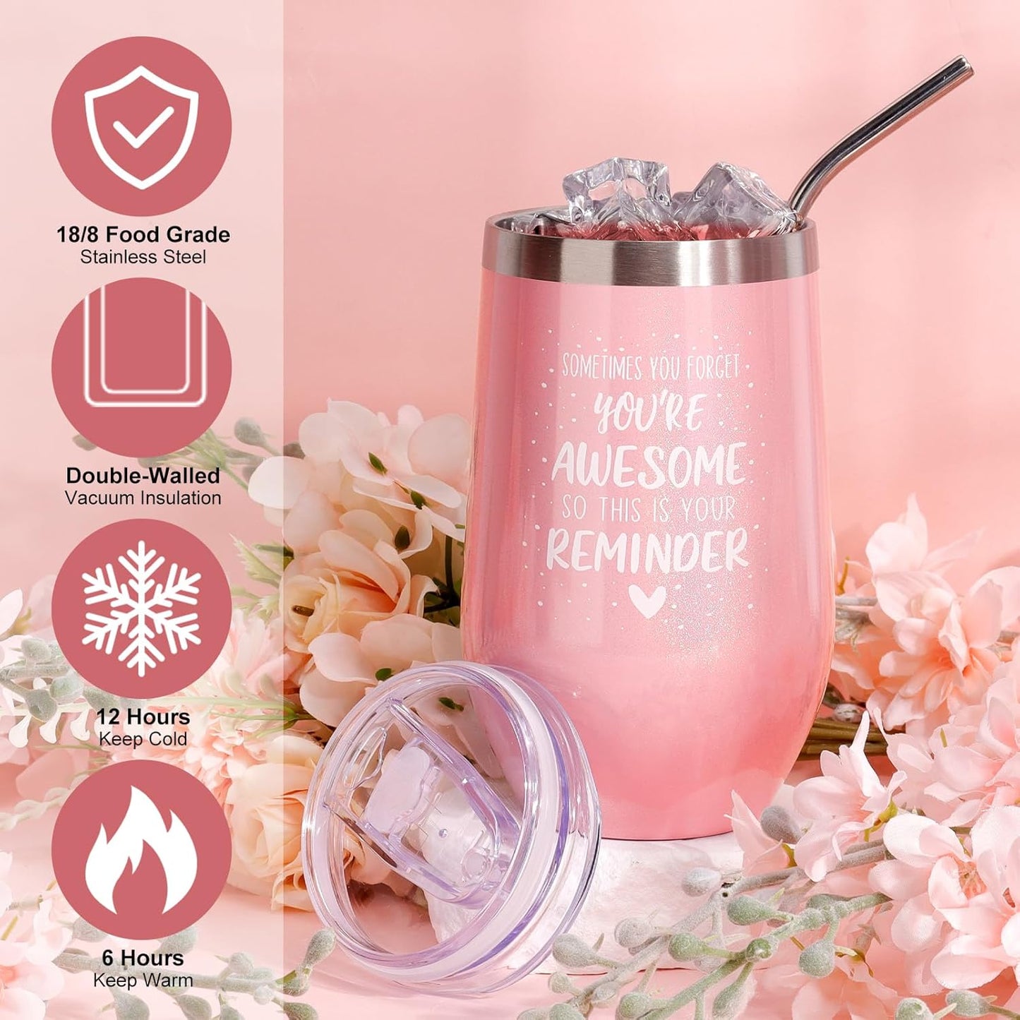 Birthday Gifts - Relaxing Spa Gifts Basket for Women; Her Mom, Grandma, Daughter, Sister, Wife, Girlfriend, Friends - Unique Bath Set Gifts (Pink) - Gotcha Girl Cosmetics Gotcha Girl Cosmetics bb412274-bd80-4a3e-9d85-6c59cada1844