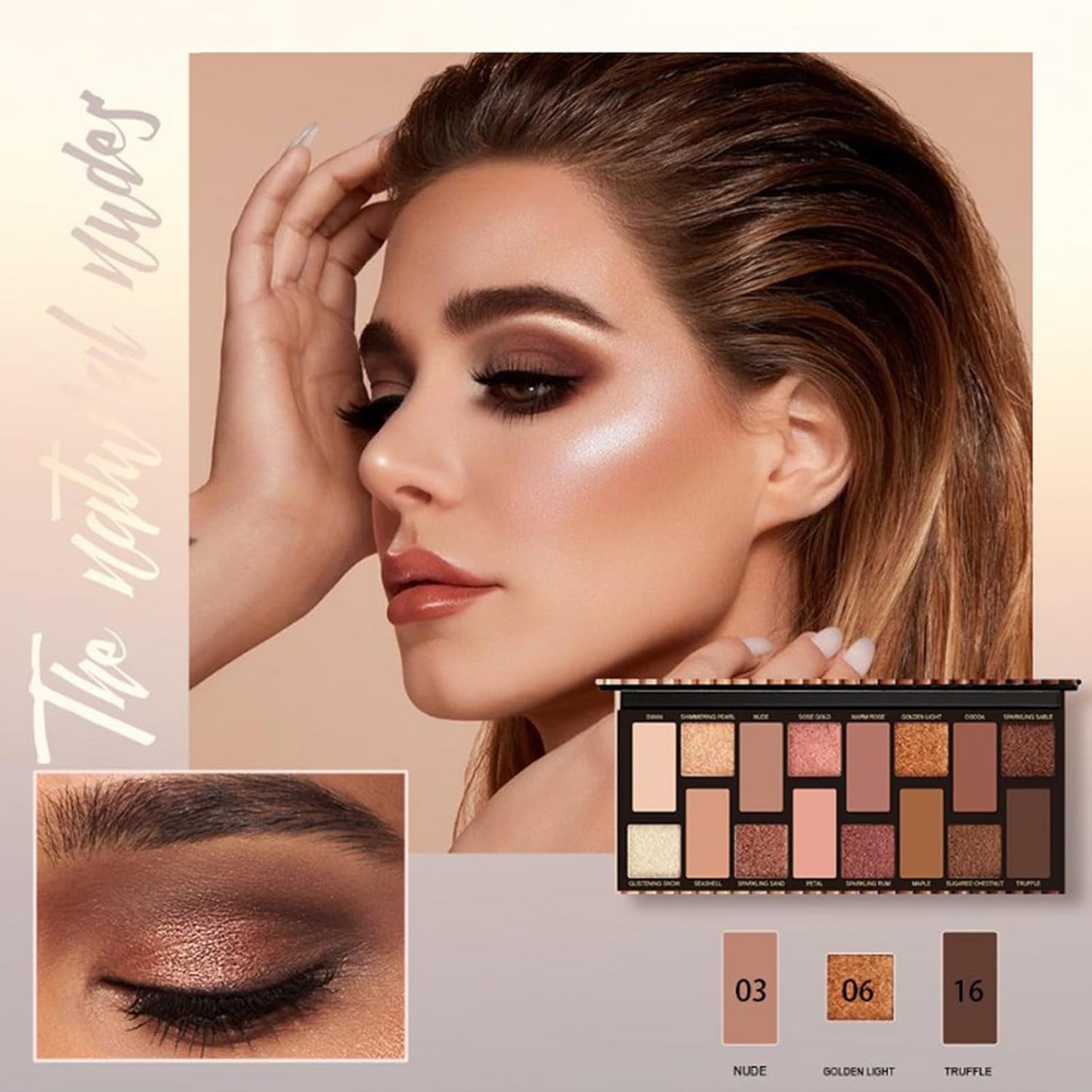 10 Pcs All in One Full Makeup Set, Professional Makeup Kit for Girls Teens Beginners Multipurpose Essential Starter Bundle Include Eyeshadow Palette Mascara Eyebrow Pen Eyeliner Eyeshadow Brush