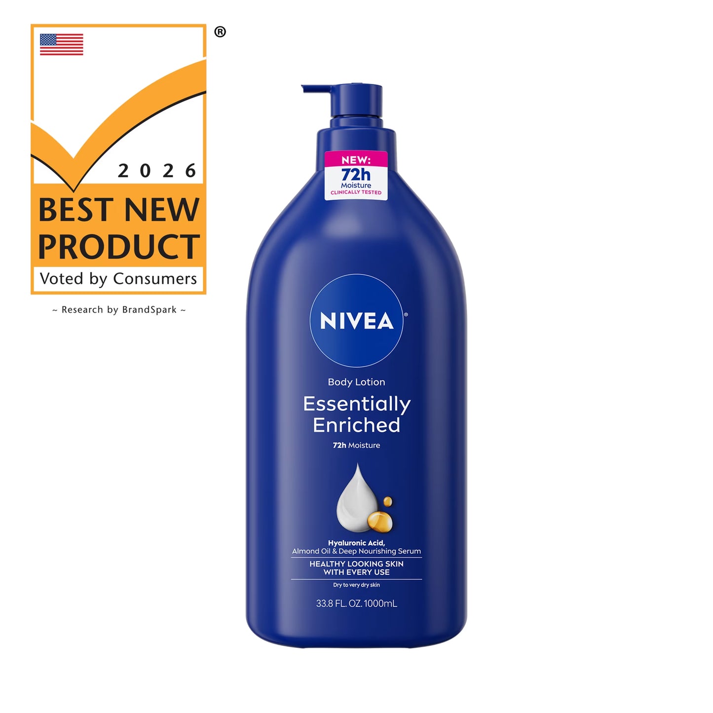 Essentially Enriched Body Lotion for Dry Skin with Hyaluronic Acid and Almond Oil, Value Size 33.8 Fl Oz - Gotcha Girl CosmeticsGotcha Girl Cosmetics ff606a31-cf8e-483a-b639-2ffbcb84b06b