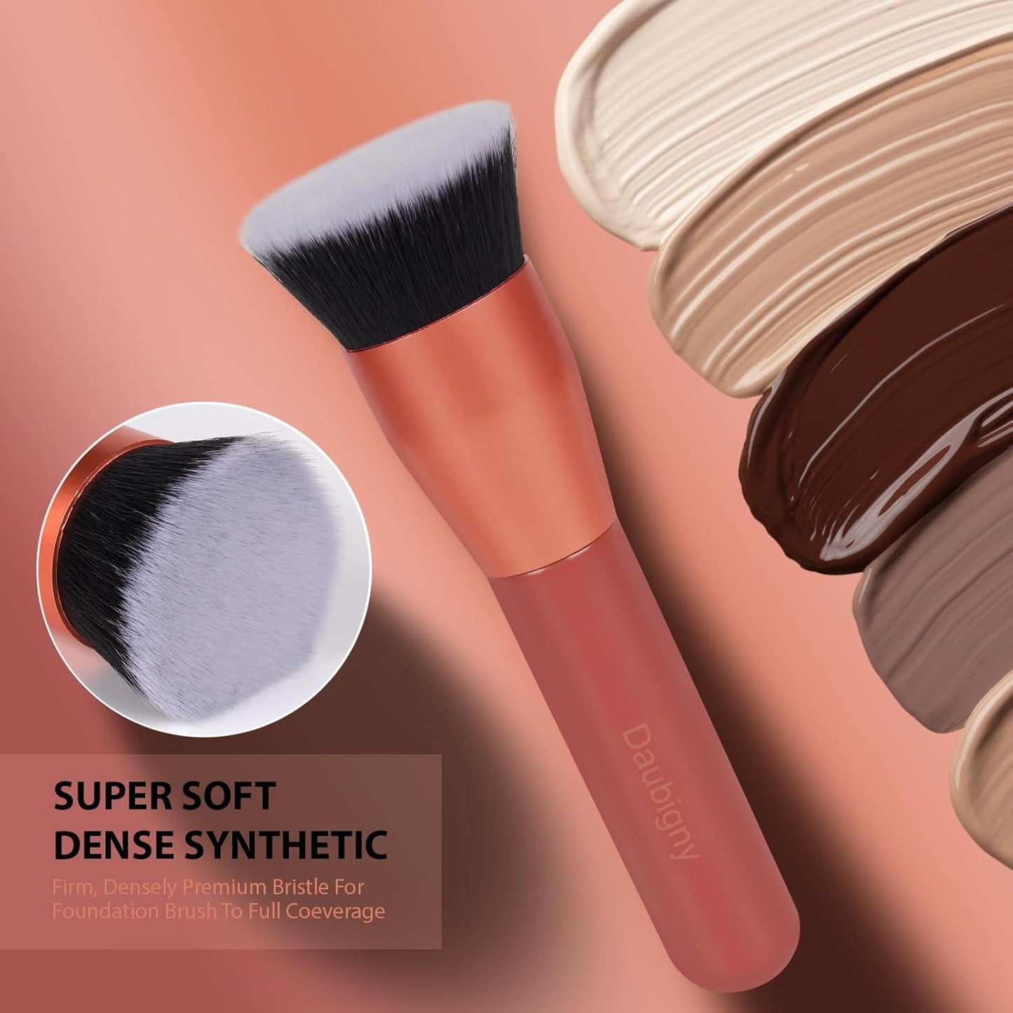 1.5" Top Diameter Foundation Brush - Premium Makeup Brush, Perfect for Foundation, Cream, Buffing, Blending (Red) - Gotcha Girl CosmeticsGotcha Girl Cosmetics 1b7d17e0-82f0-4a30-8bfe-3f1d6a630a21