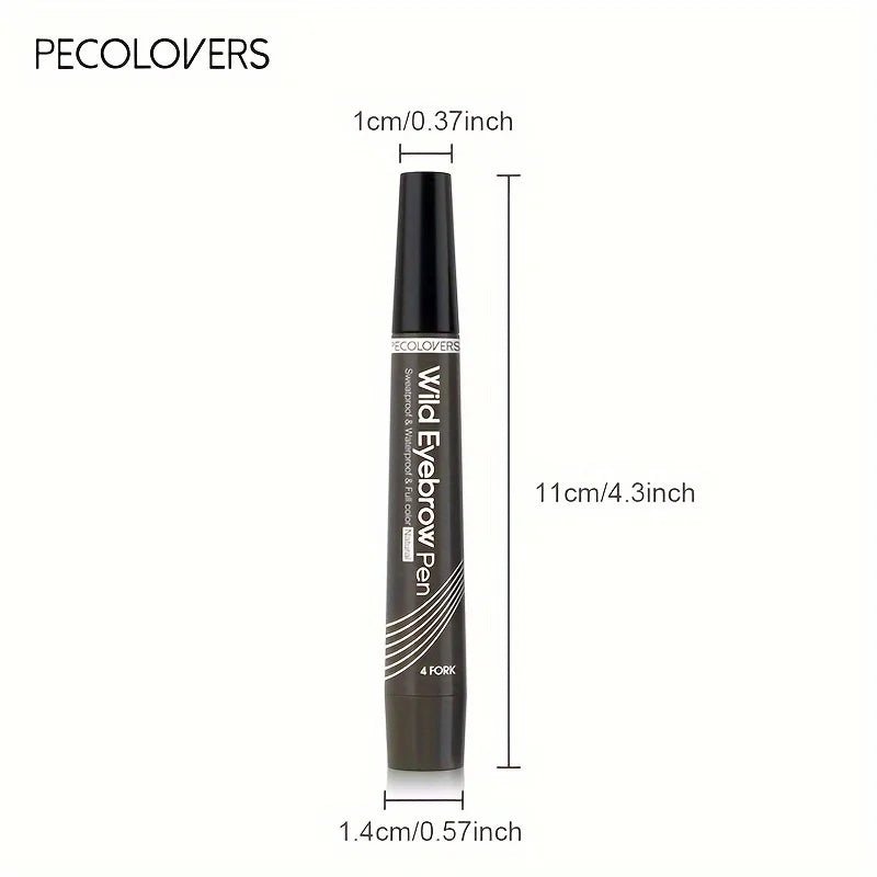 6 Colors 1pc Eyebrow Pen Waterproof 4 Split Tip Eyebrows Pen Eyebrow Tattoo Pen Waterproof Liquid Black Eyebrow Makeup Pencil - Gotcha Girl Cosmetics Gotcha Girl Cosmetics 200001176125402