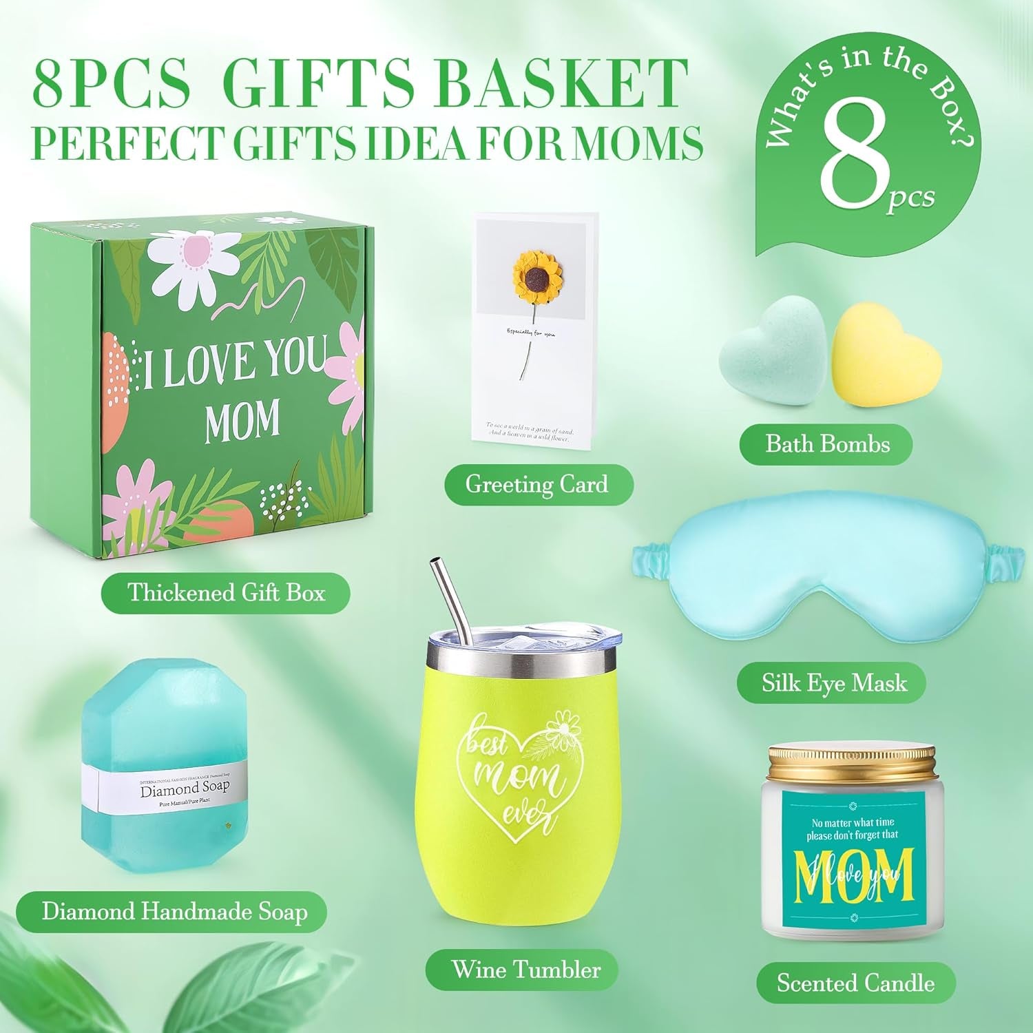 Chrismas Gifts for Mom, Mother Gifts Basket Set Gift Ideas for Mother in Law Step Mom New Mom,Mother'S Day Xmas Thanksgiving Self Care Thoughtful Gifts from Daughter Son Kids - Gotcha Girl Cosmetics Gotcha Girl Cosmetics7d8200bf-ab56-4210-845c-fe42e706dcb7