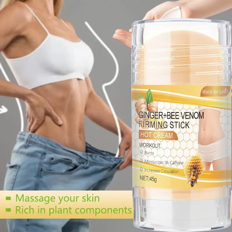 Turmeric + Bee Venom Firming Cream Stick, Contains Coconut Oil, Moisturizing Firming Body Lotion for Men and Women, Hypoallergenic, Muscle Relaxation and Post - Exercise Recovery - Gotcha Girl Cosmetics Gotcha Girl Cosmetics 14771A