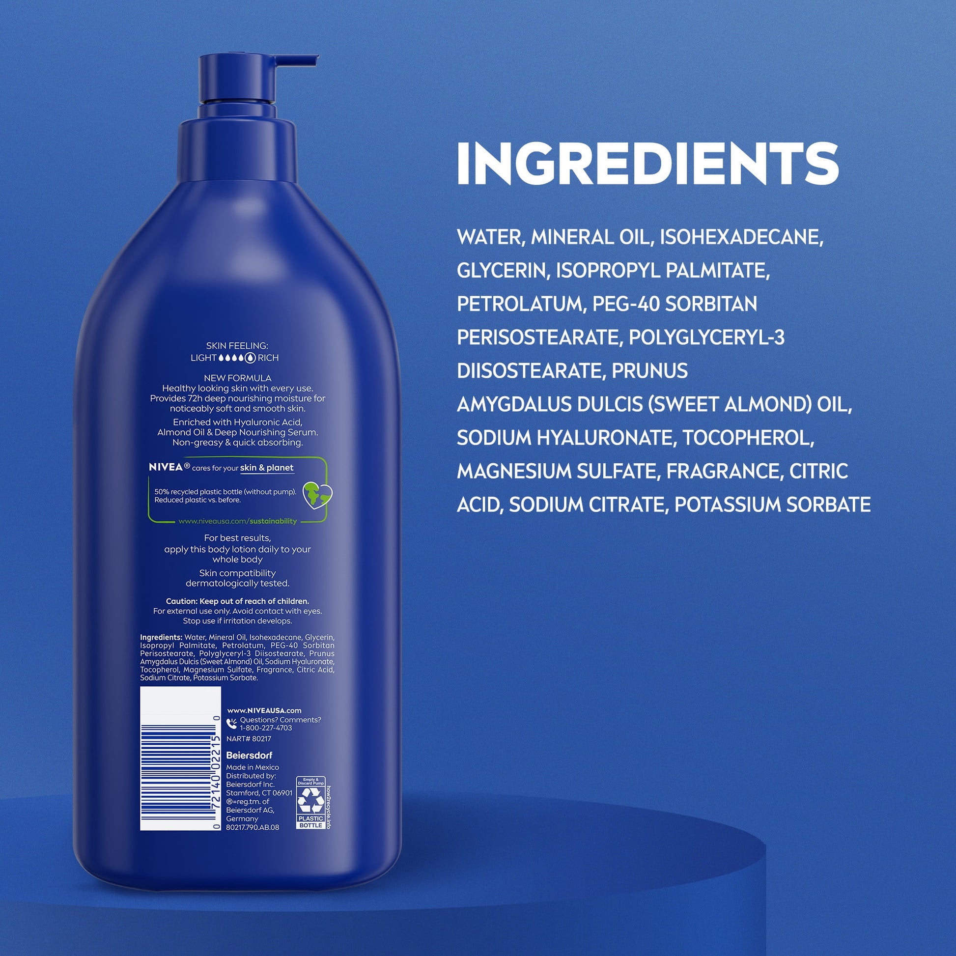 Essentially Enriched Body Lotion for Dry Skin with Hyaluronic Acid and Almond Oil, Value Size 33.8 Fl Oz - Gotcha Girl CosmeticsGotcha Girl Cosmetics ff606a31-cf8e-483a-b639-2ffbcb84b06b