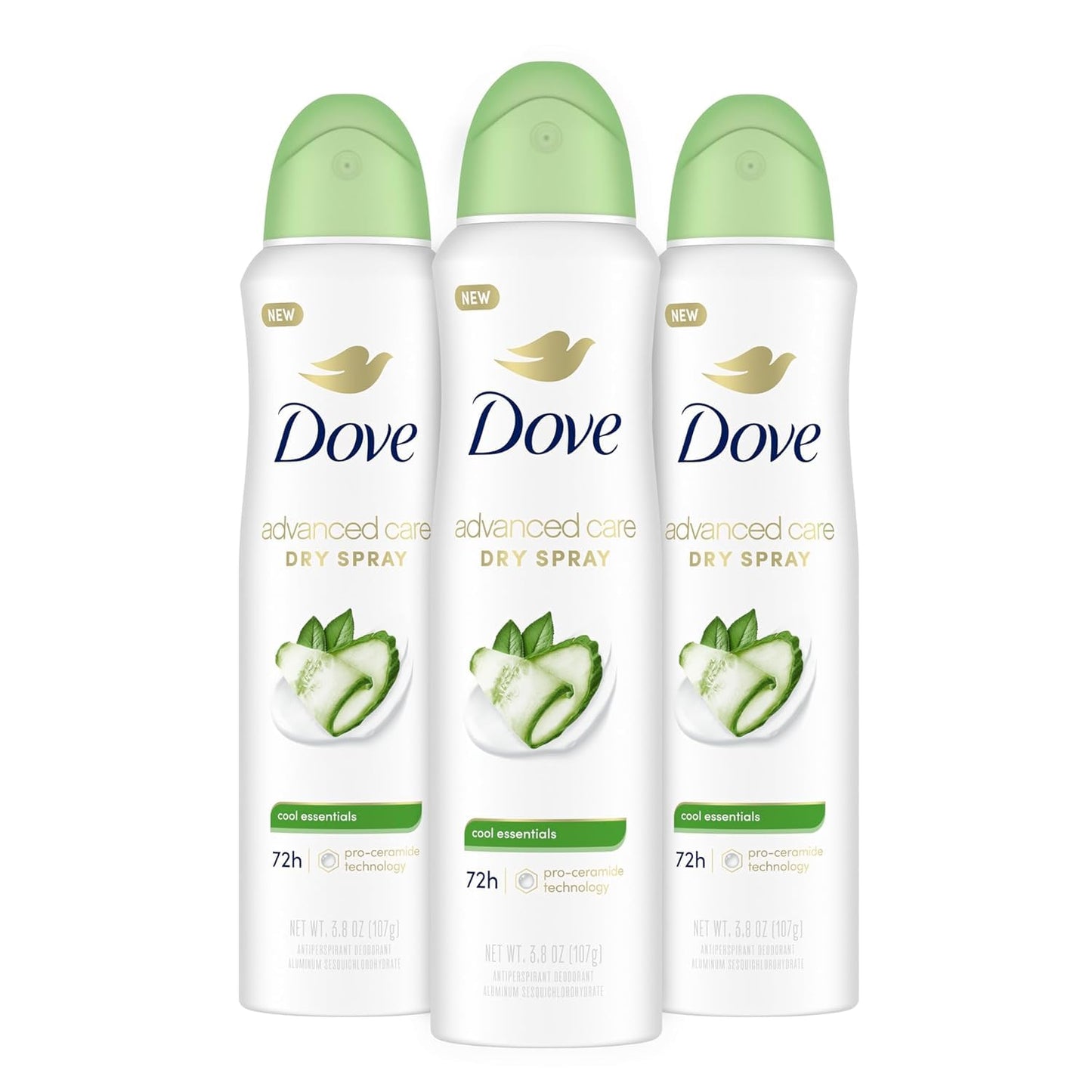 Advanced Care Antiperspirant Deodorant Dry Spray Cool Essentials 3 Count Antiperspirant Deodorant for Helping Your Skin Barrier Repair after Shaving with Pro Ceramide Technology 3.8 Oz - Gotcha Girl Cosmetics Gotcha Girl Cosmeticsb93281ff-7e53-40c8-93f2-fb1eb6e22317