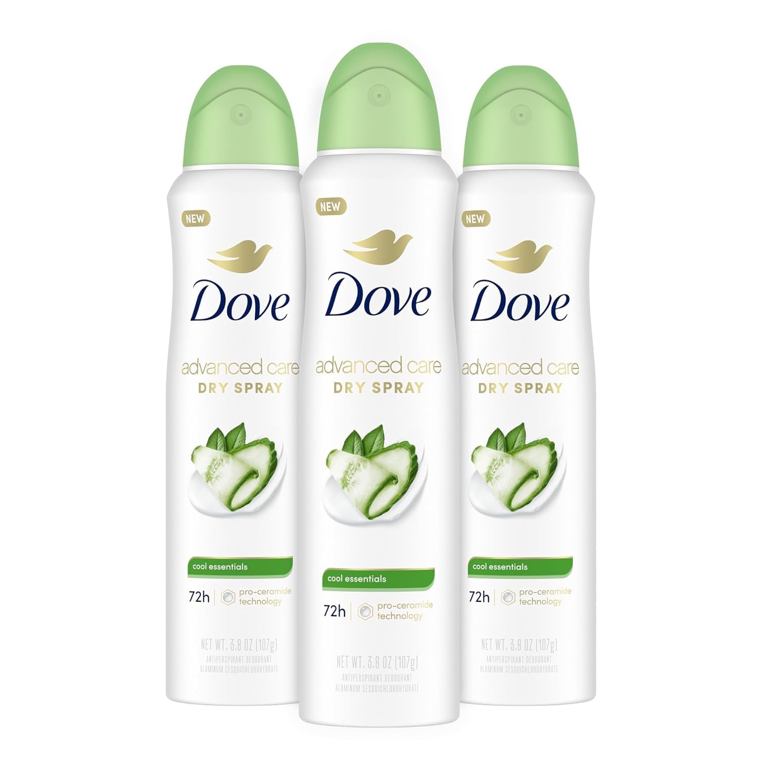 Advanced Care Antiperspirant Deodorant Dry Spray Cool Essentials 3 Count Antiperspirant Deodorant for Helping Your Skin Barrier Repair after Shaving with Pro Ceramide Technology 3.8 Oz - Gotcha Girl Cosmetics Gotcha Girl Cosmeticsb93281ff-7e53-40c8-93f2-fb1eb6e22317