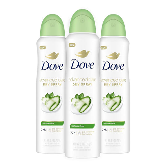 Advanced Care Antiperspirant Deodorant Dry Spray Cool Essentials 3 Count Antiperspirant Deodorant for Helping Your Skin Barrier Repair after Shaving with Pro Ceramide Technology 3.8 Oz - Gotcha Girl Cosmetics Gotcha Girl Cosmeticsb93281ff-7e53-40c8-93f2-fb1eb6e22317